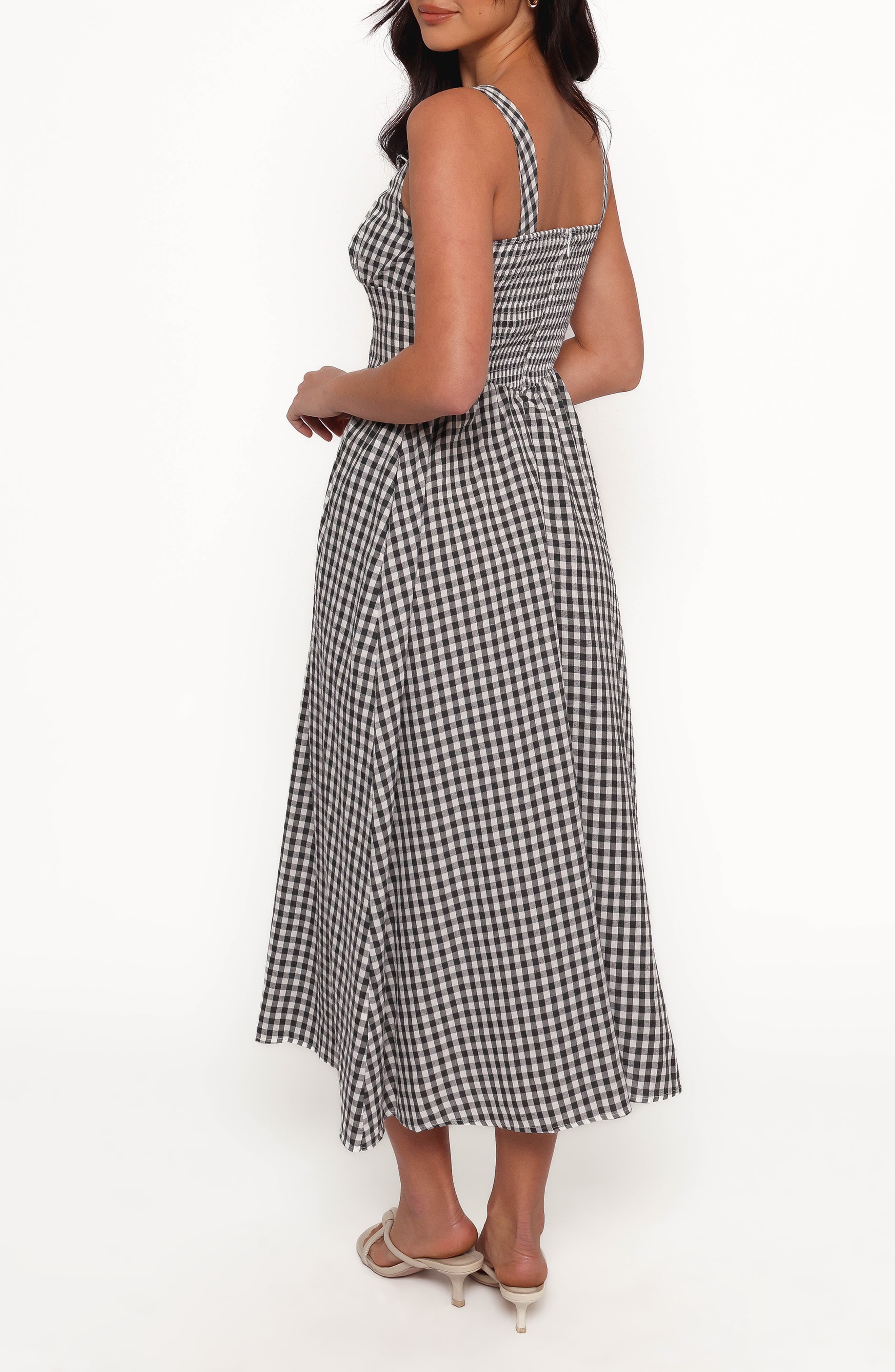 Kinslee Corset Cotton Blend Midi Dress - image 2