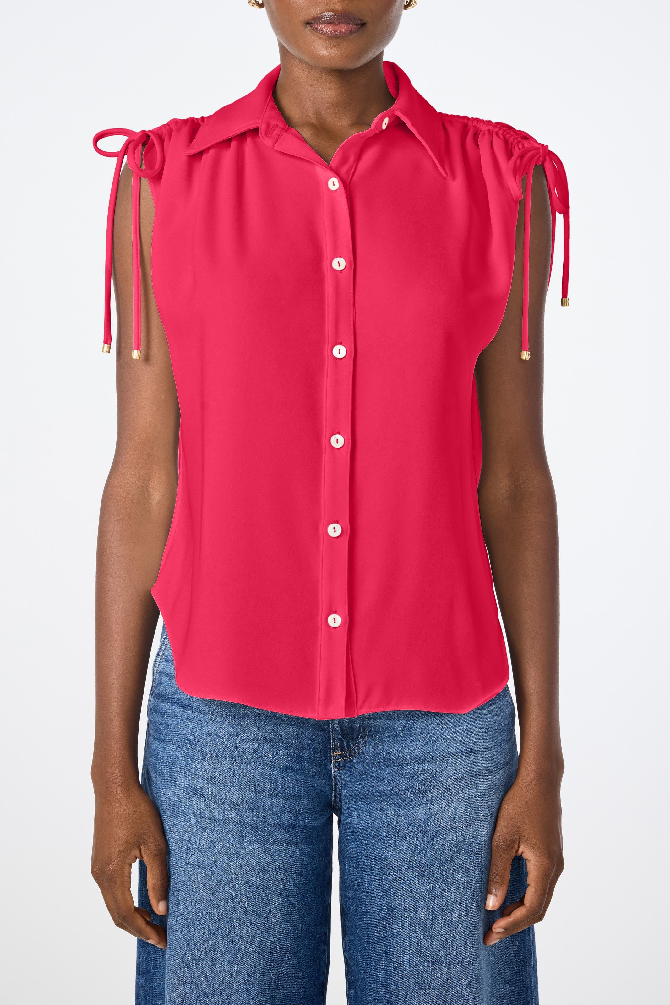 Saint Tropez Button Up Top - image 3