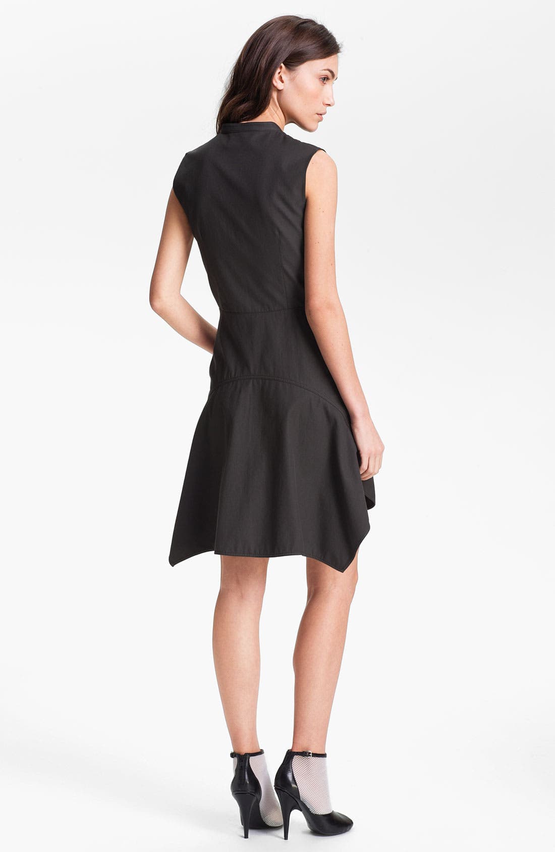 'Flirt' Sleeveless Gabardine Shirtdress - image 2