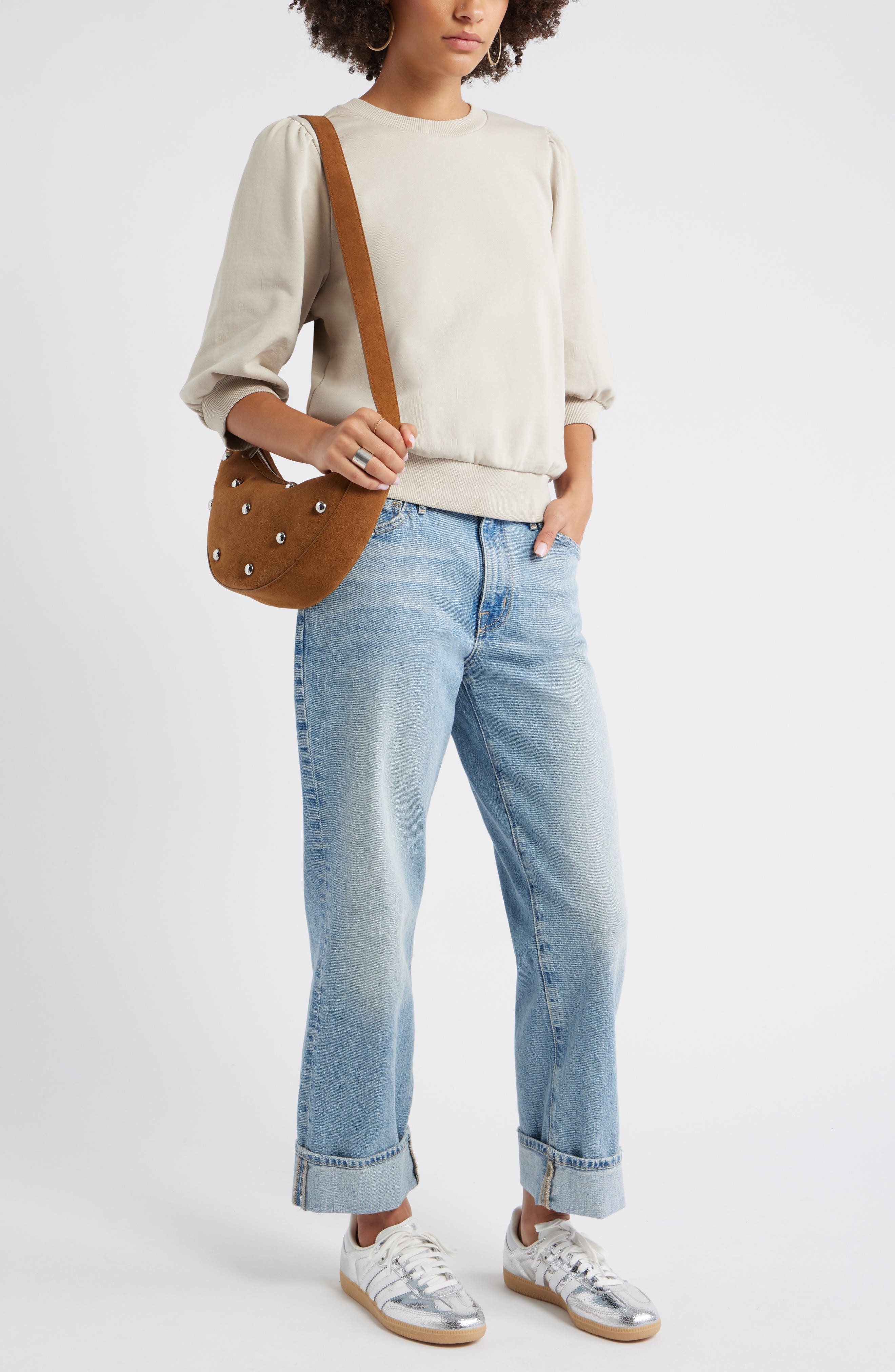 Puff Sleeve Sweatshirt - image 2
