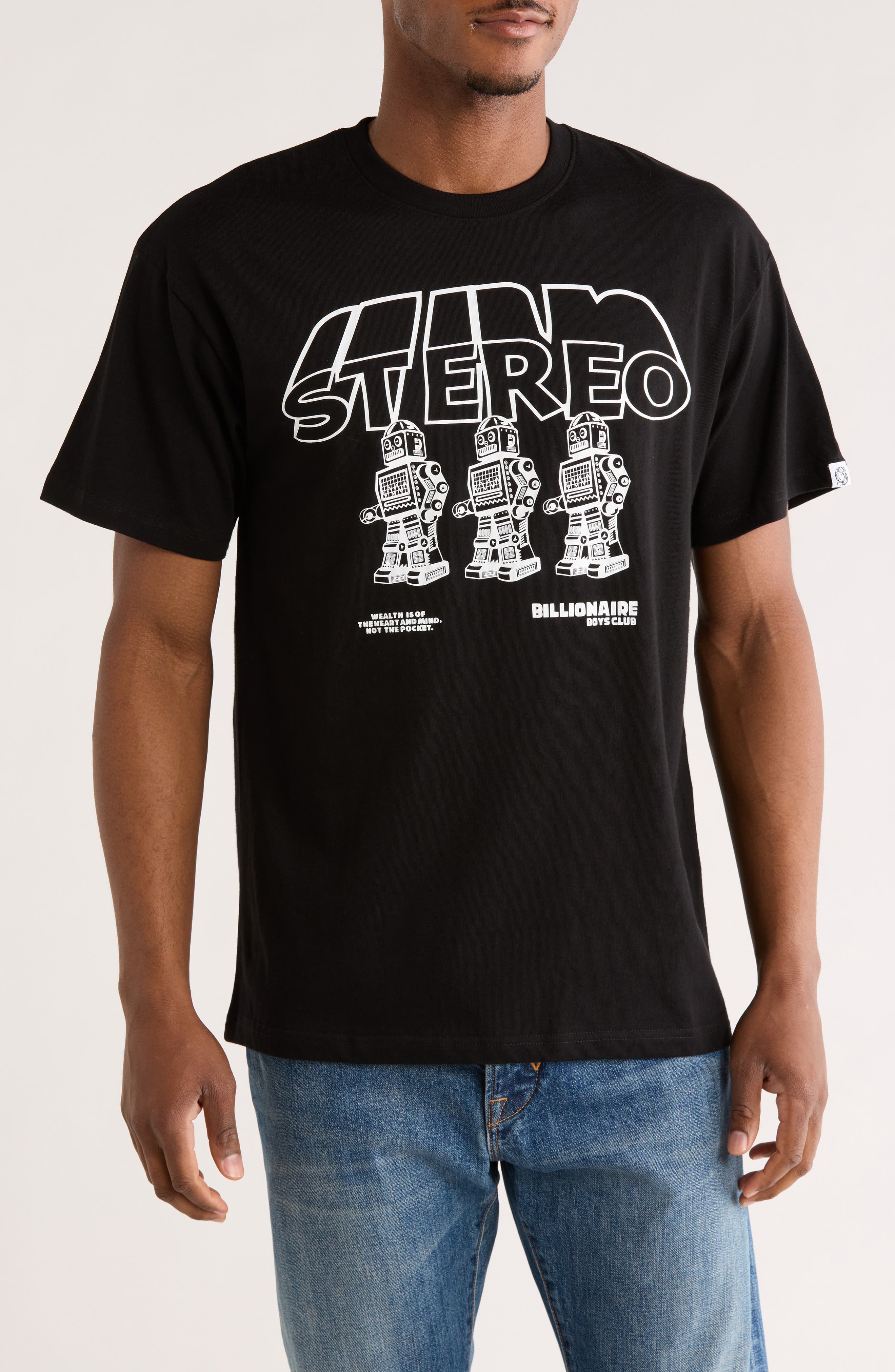 Stereo Cotton Graphic T-Shirt - image 1