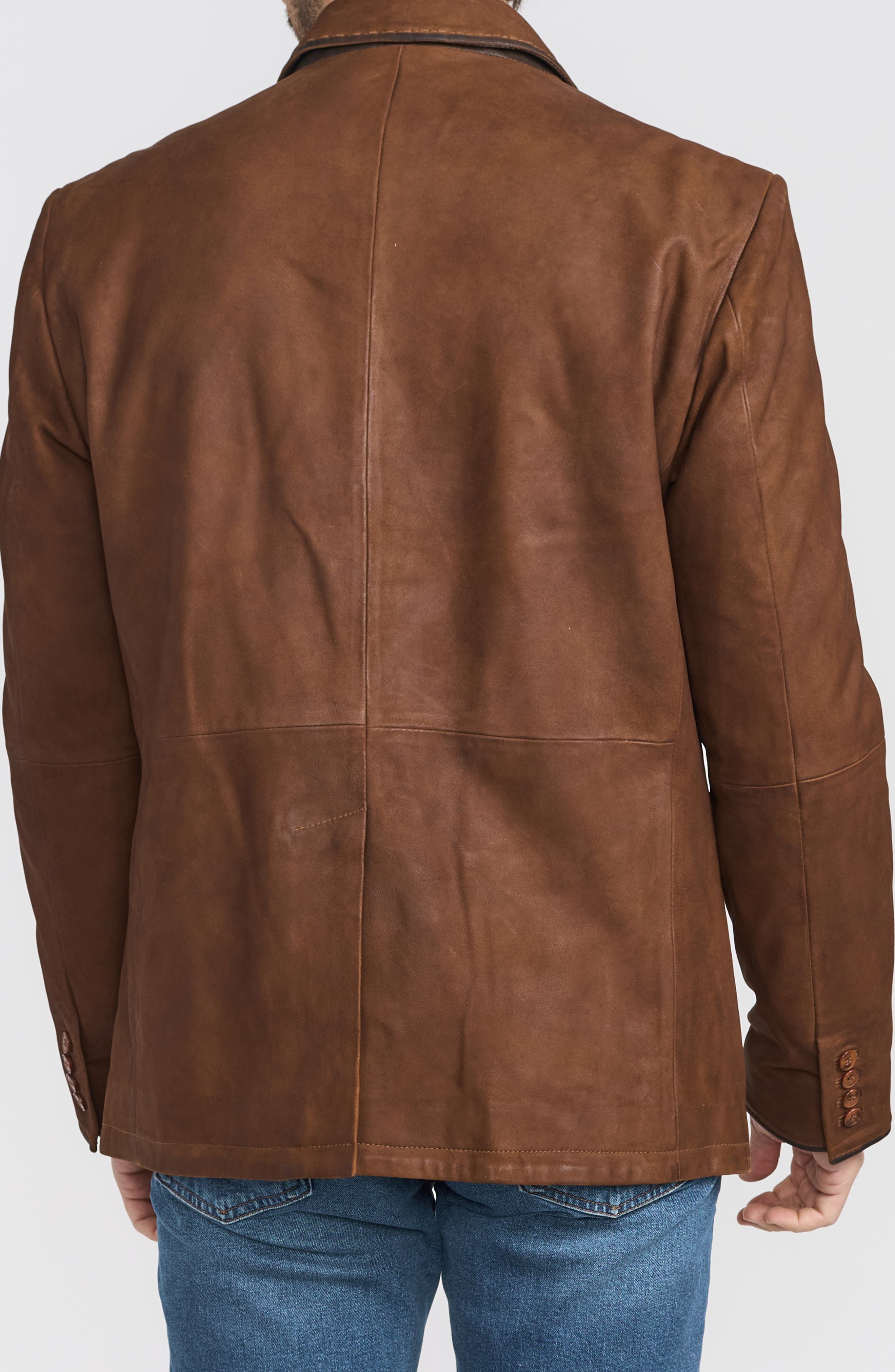 Distressed Leather Jacket - image 2