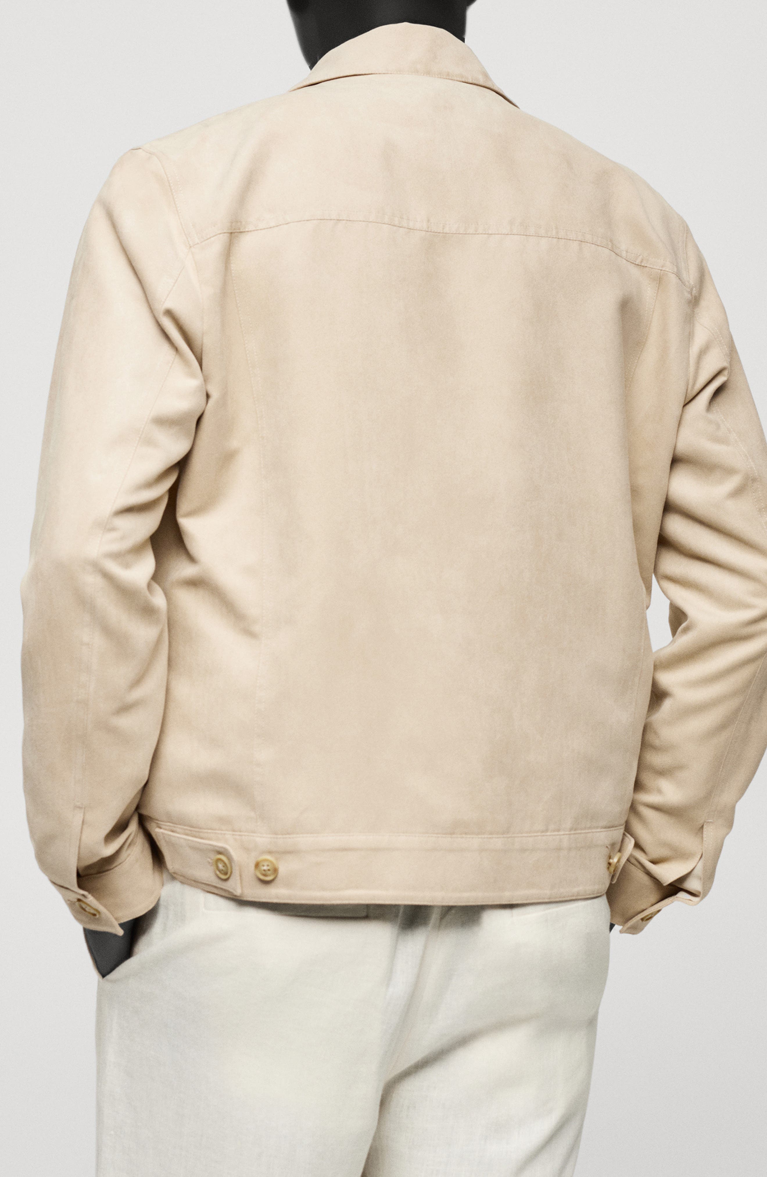Suede Effect Trucker Jacket - image 2