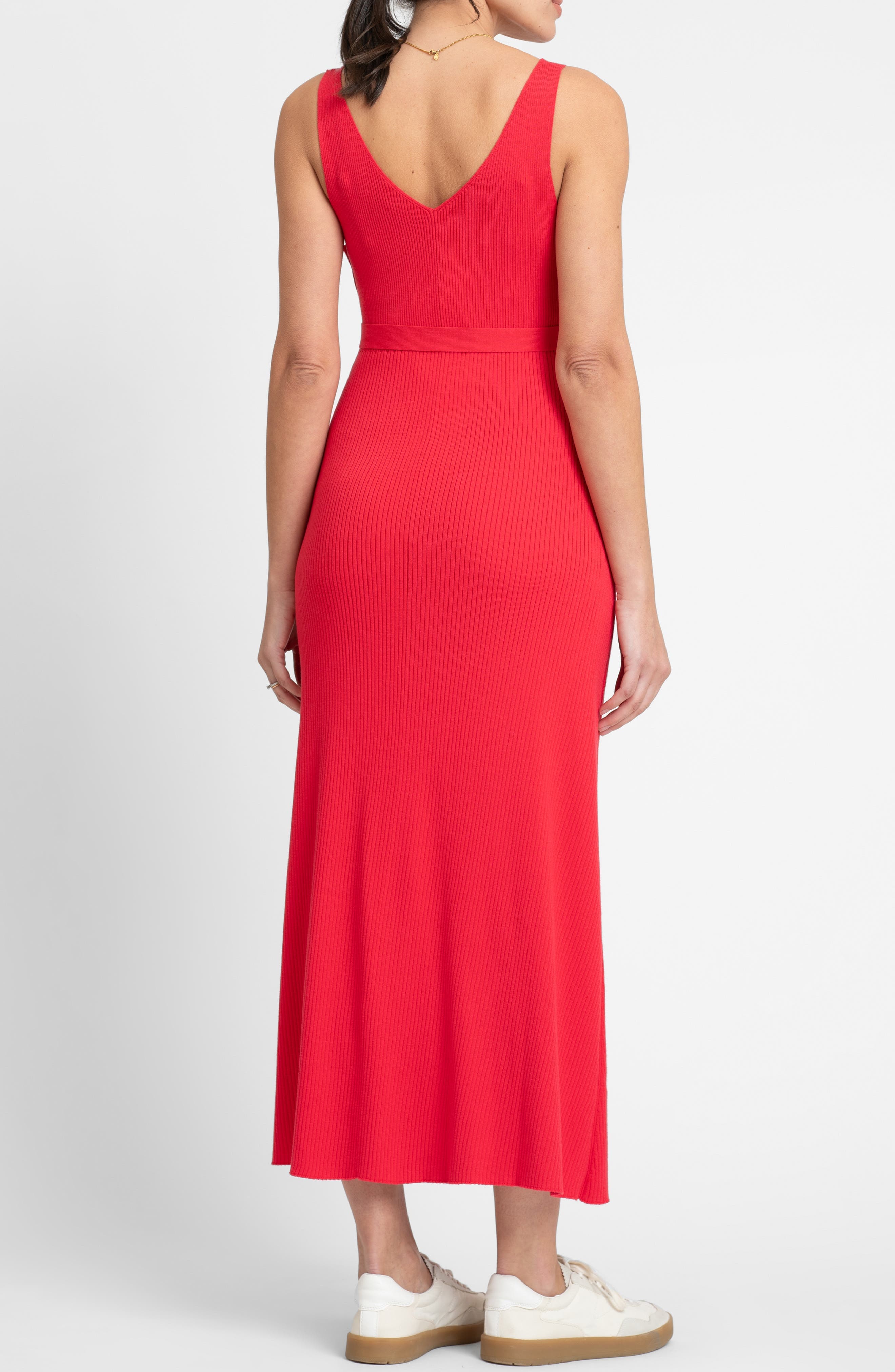 Rib Maternity/Nursing Midi Sweater Dress - image 2