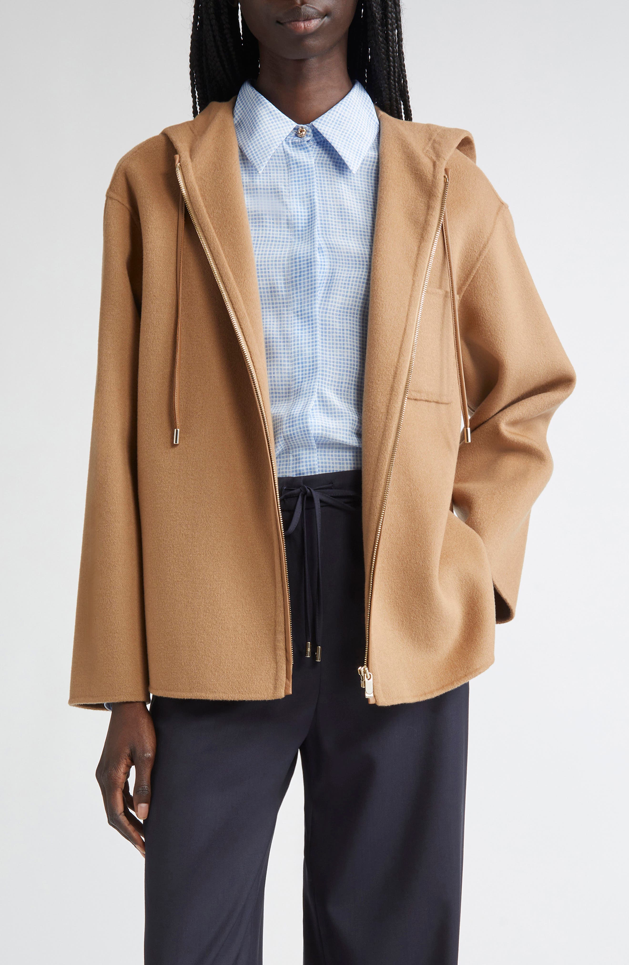 Mini Virgin Wool Blend Hooded Jacket - image 1