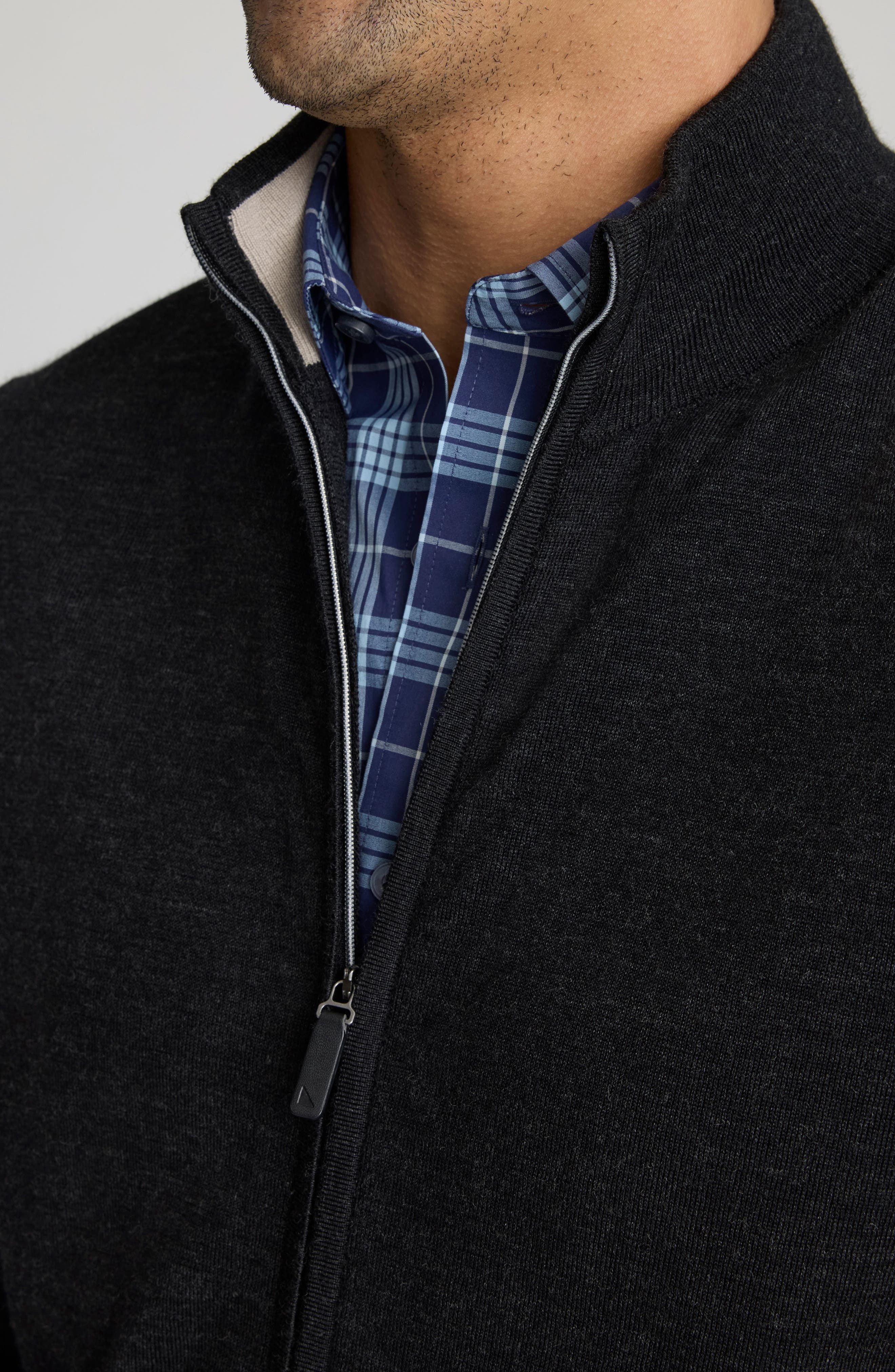 Alston Merino Wool Zip Cardigan - image 2