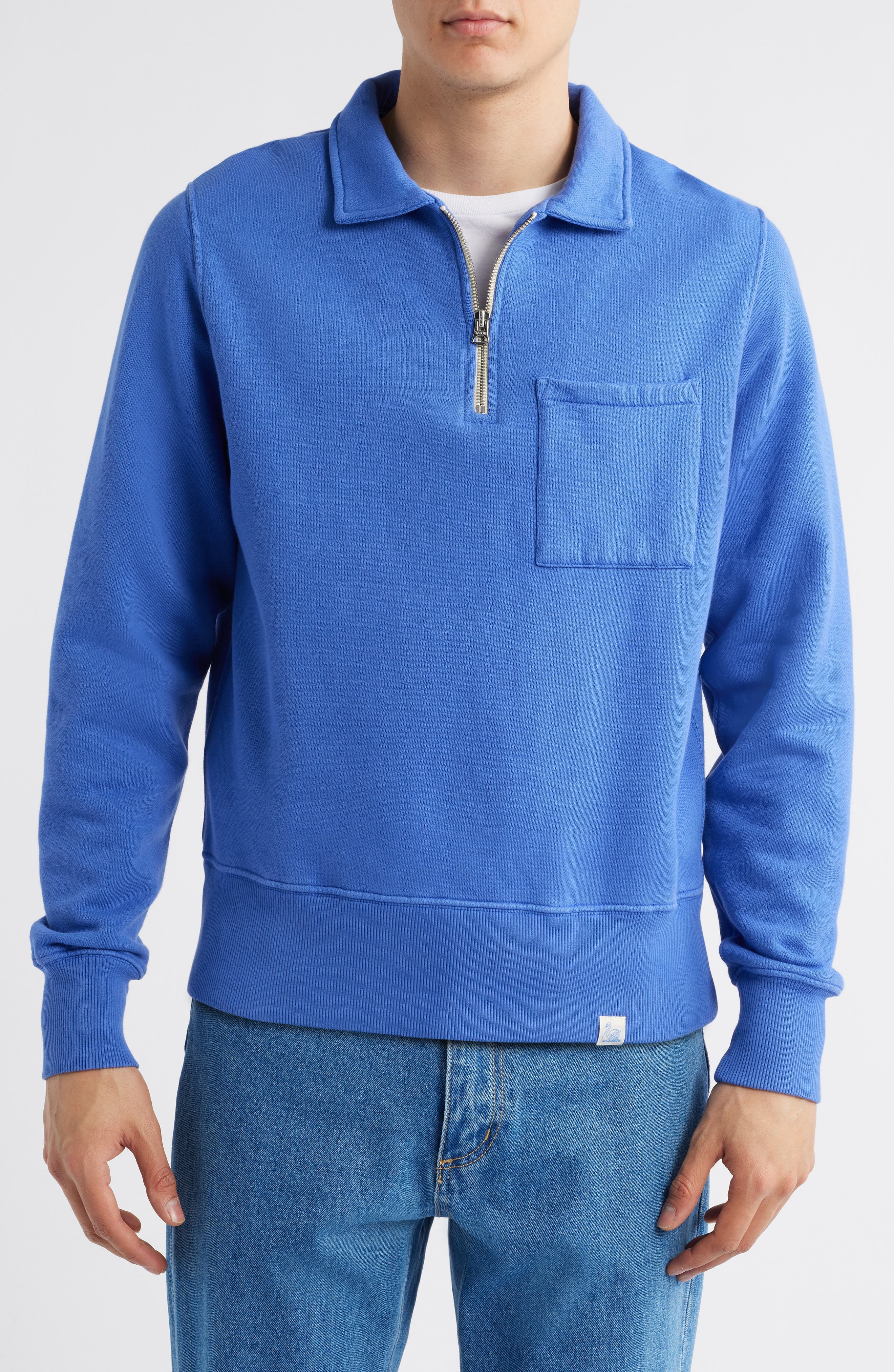 Quarter Zip Organic Cotton Sweatshirt - image 1