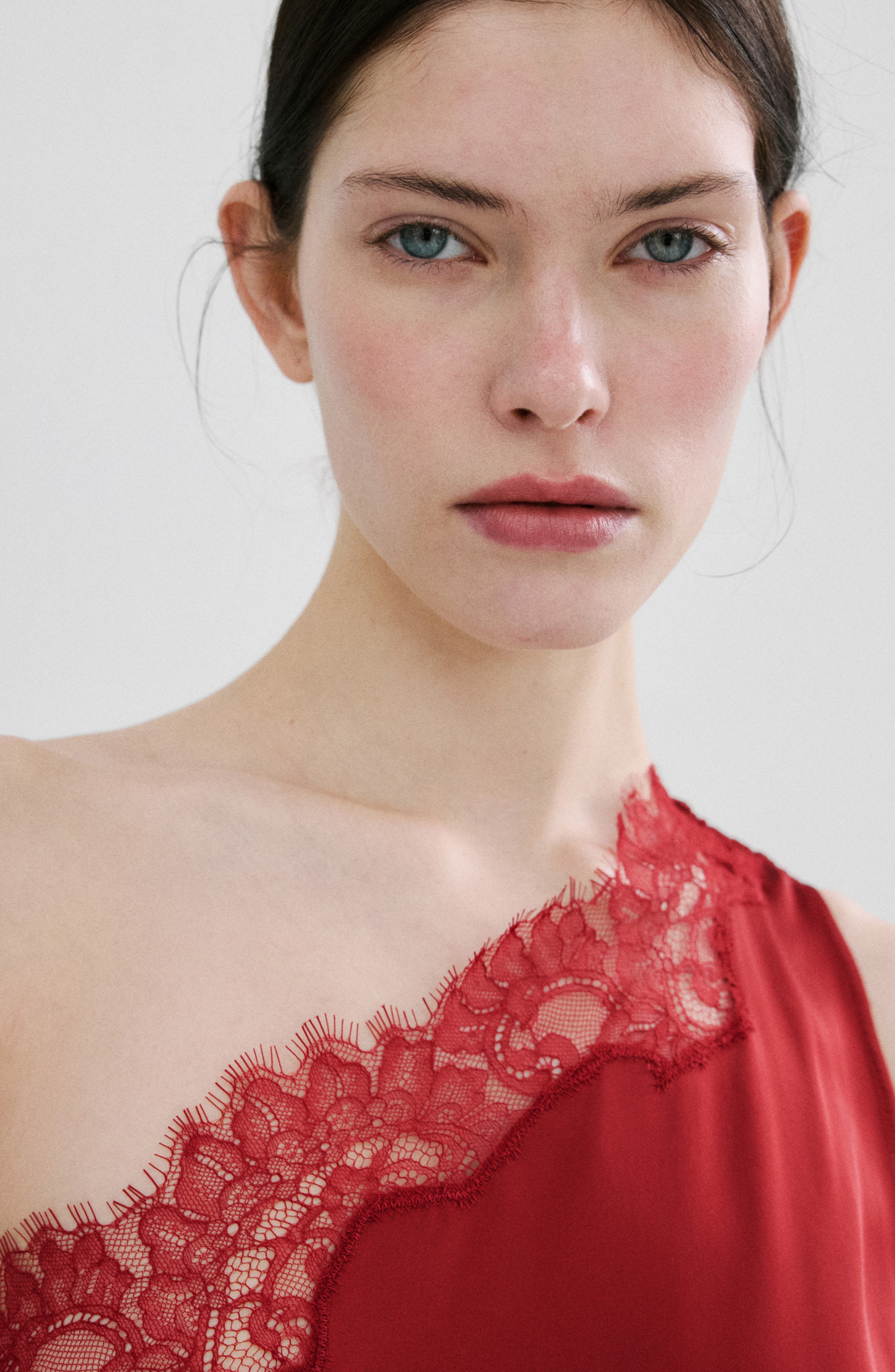 One-Shoulder Scarf Cocktail Dress - image 2