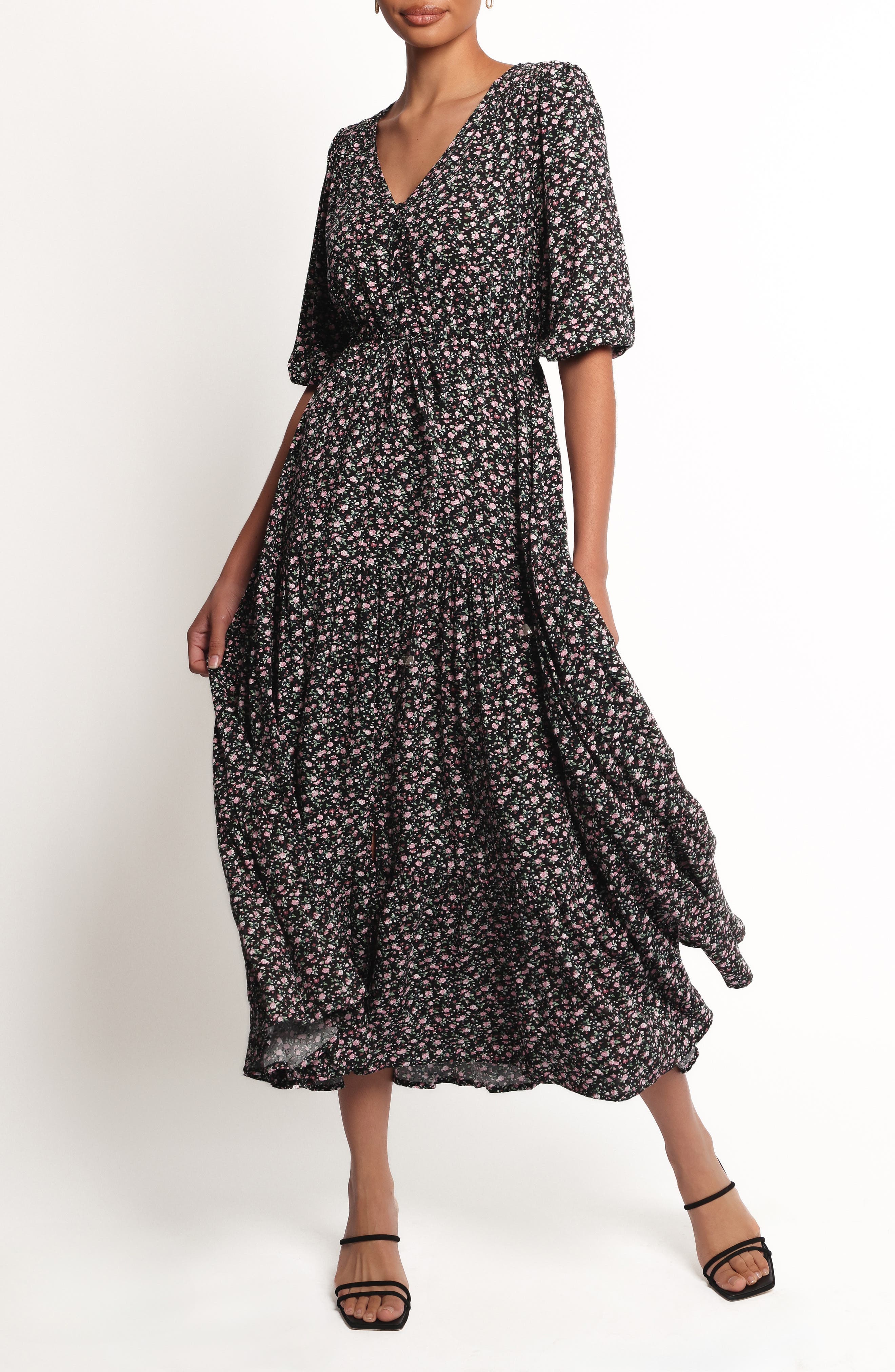 Kelda Floral Print Dress - image 1