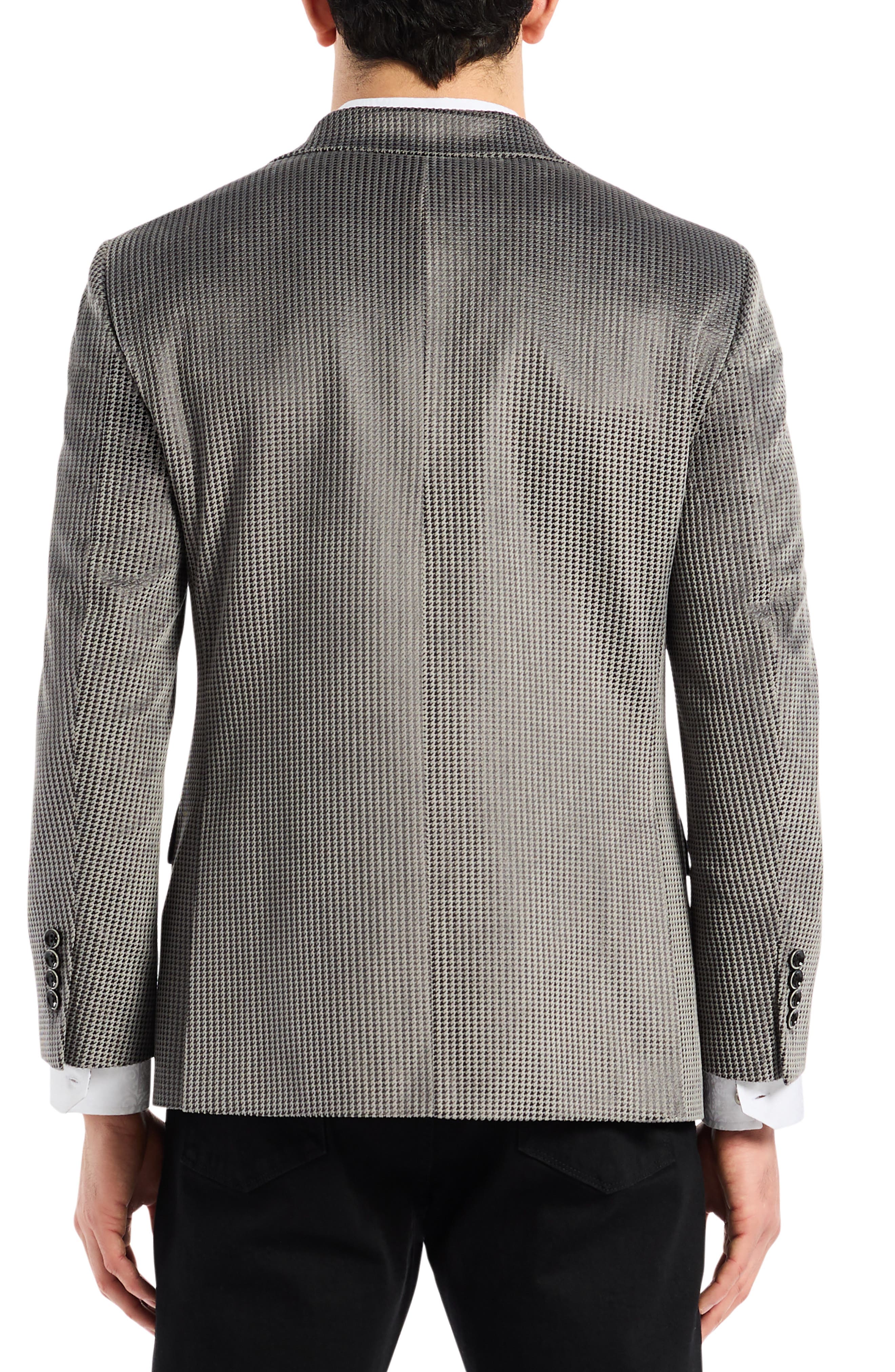 Colden Grey Velvet Houndstooth Sport Coat - image 2