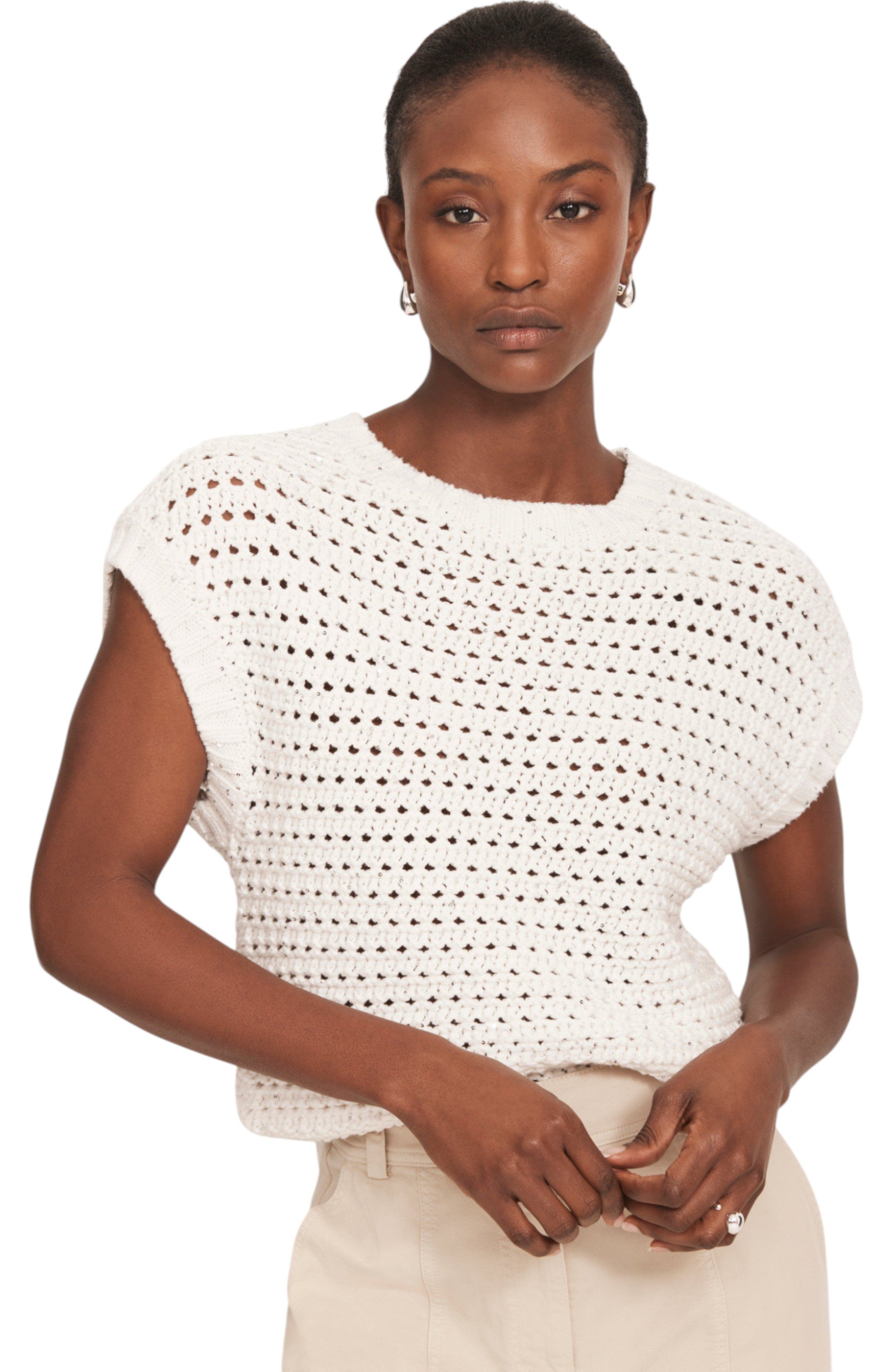 Sequin Cotton Top - image 1