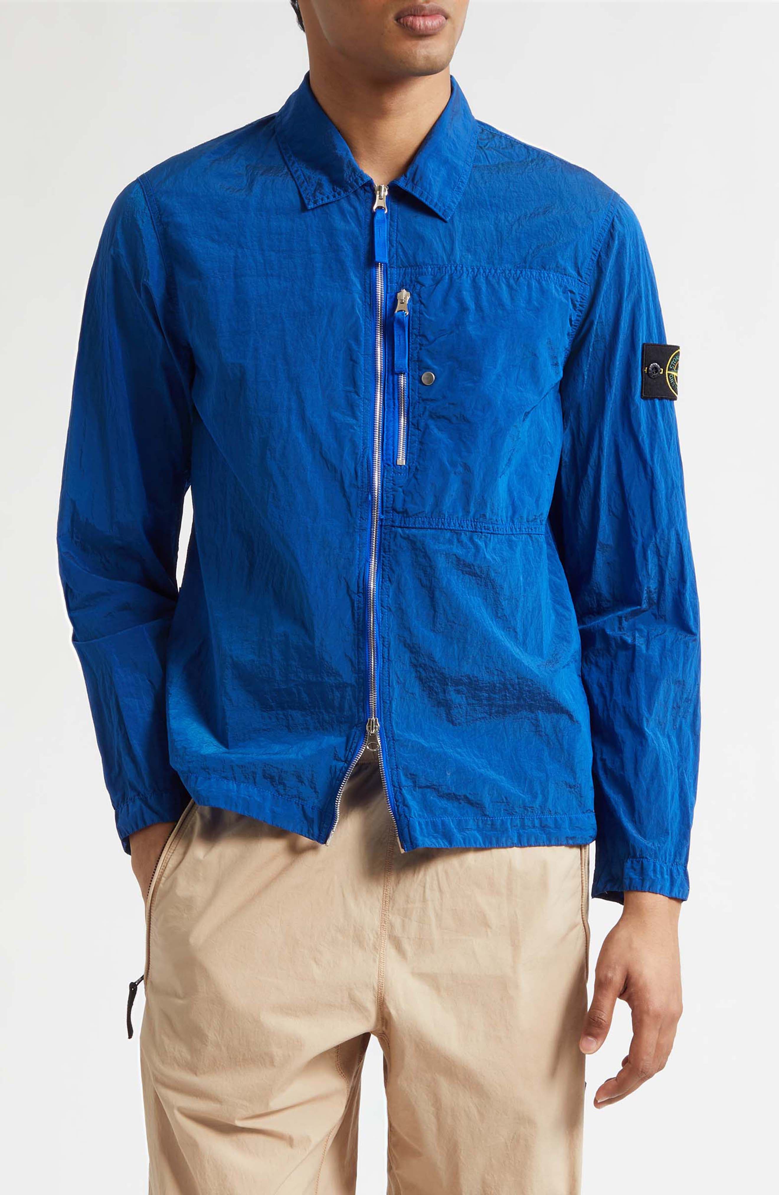 Regular Fit Coated Overshirt - image 3