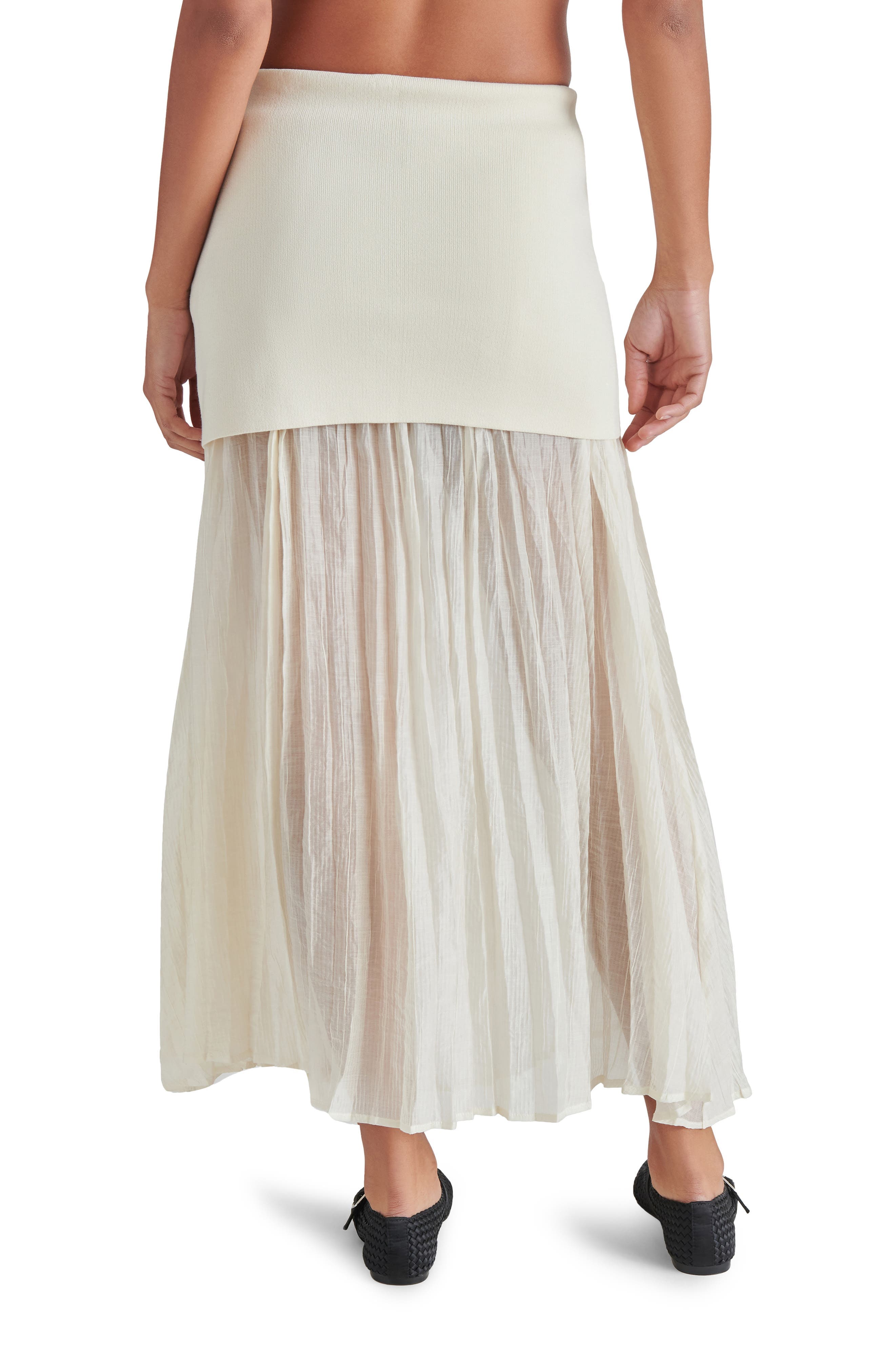 Malvina Mixed Media Maxi Skirt - image 2