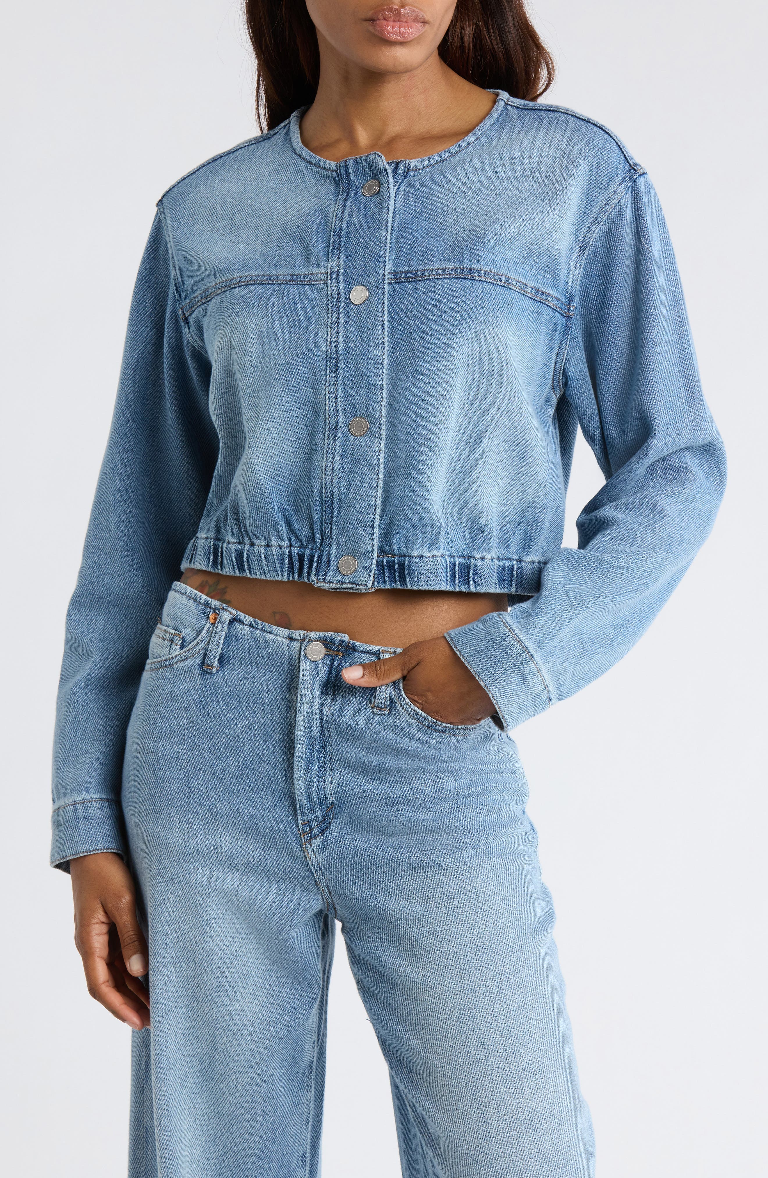 Cropped Denim Jacket
