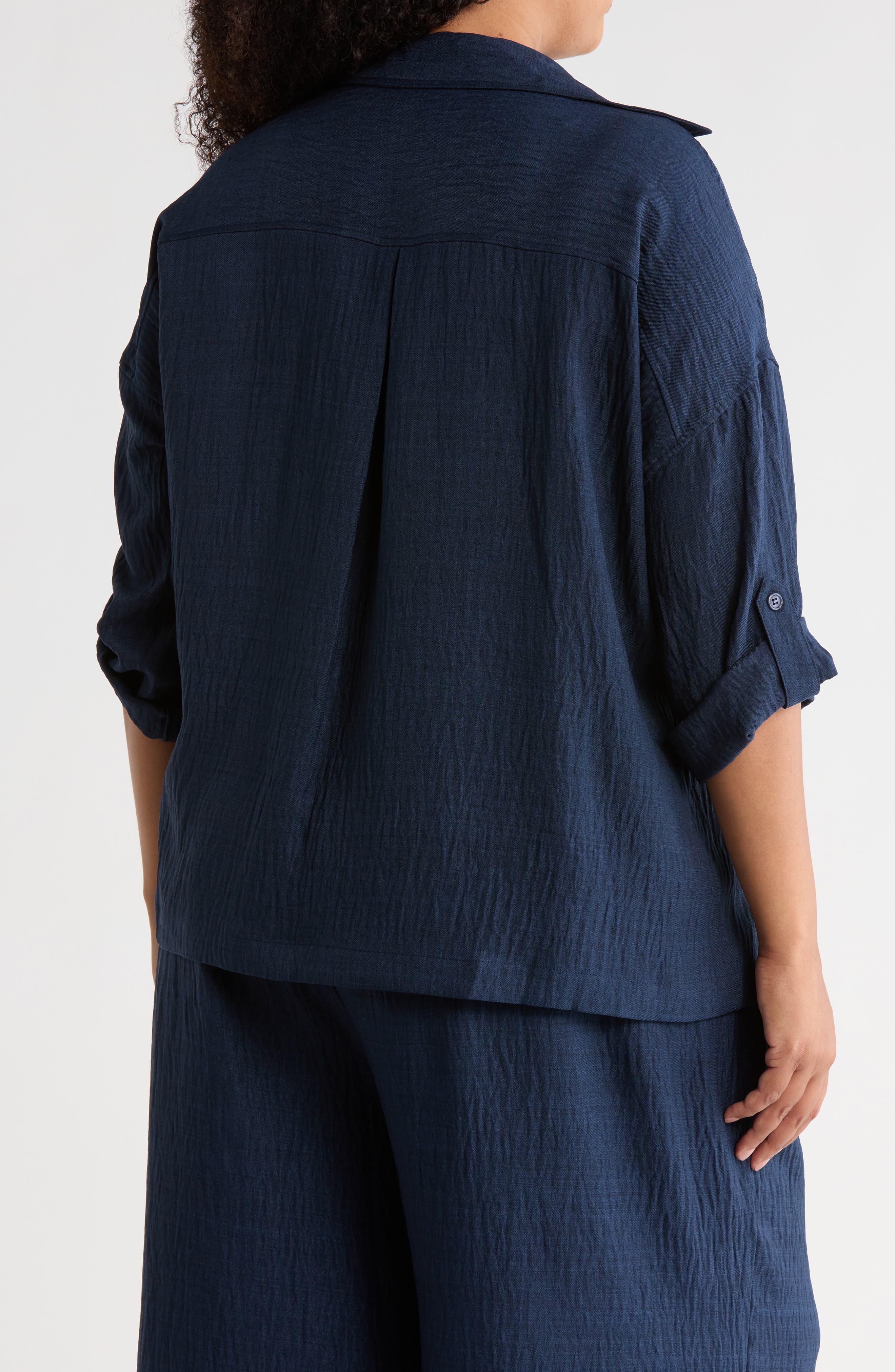 Collared Woven Top - image 4