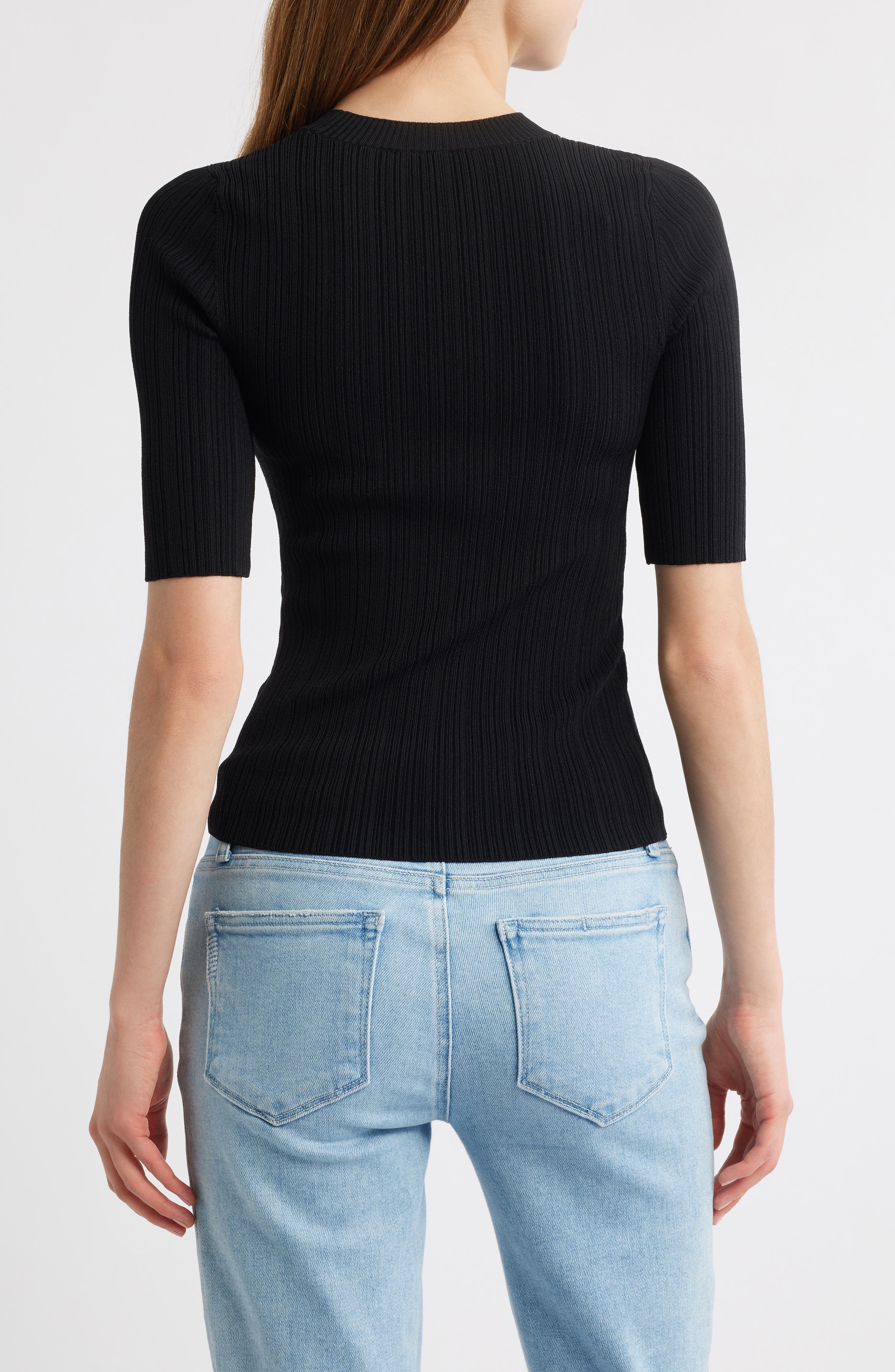 Aranea Rib Elbow Length Sweater - image 2