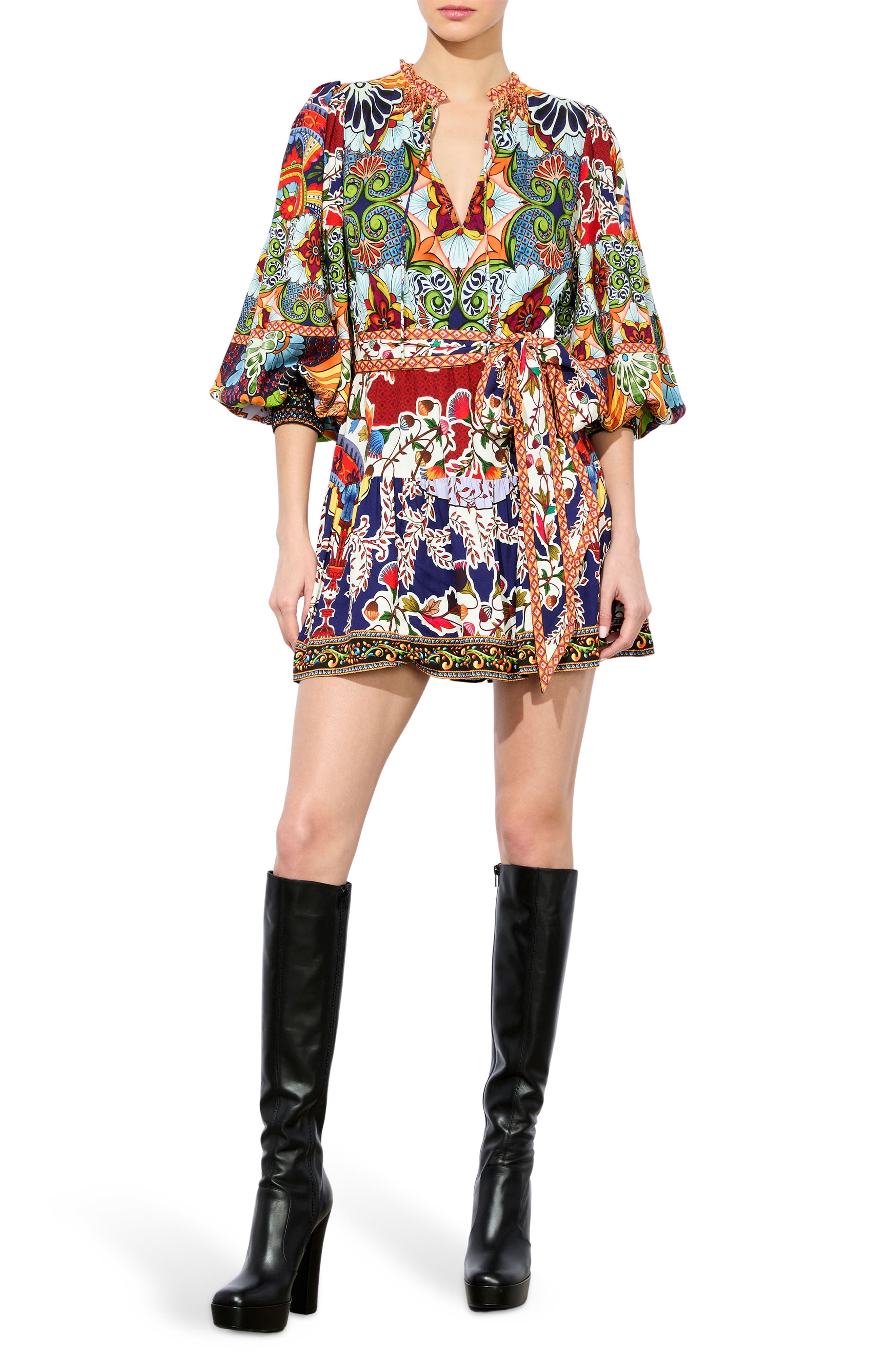 Sadie Belted Mini Shirtdress - image 1