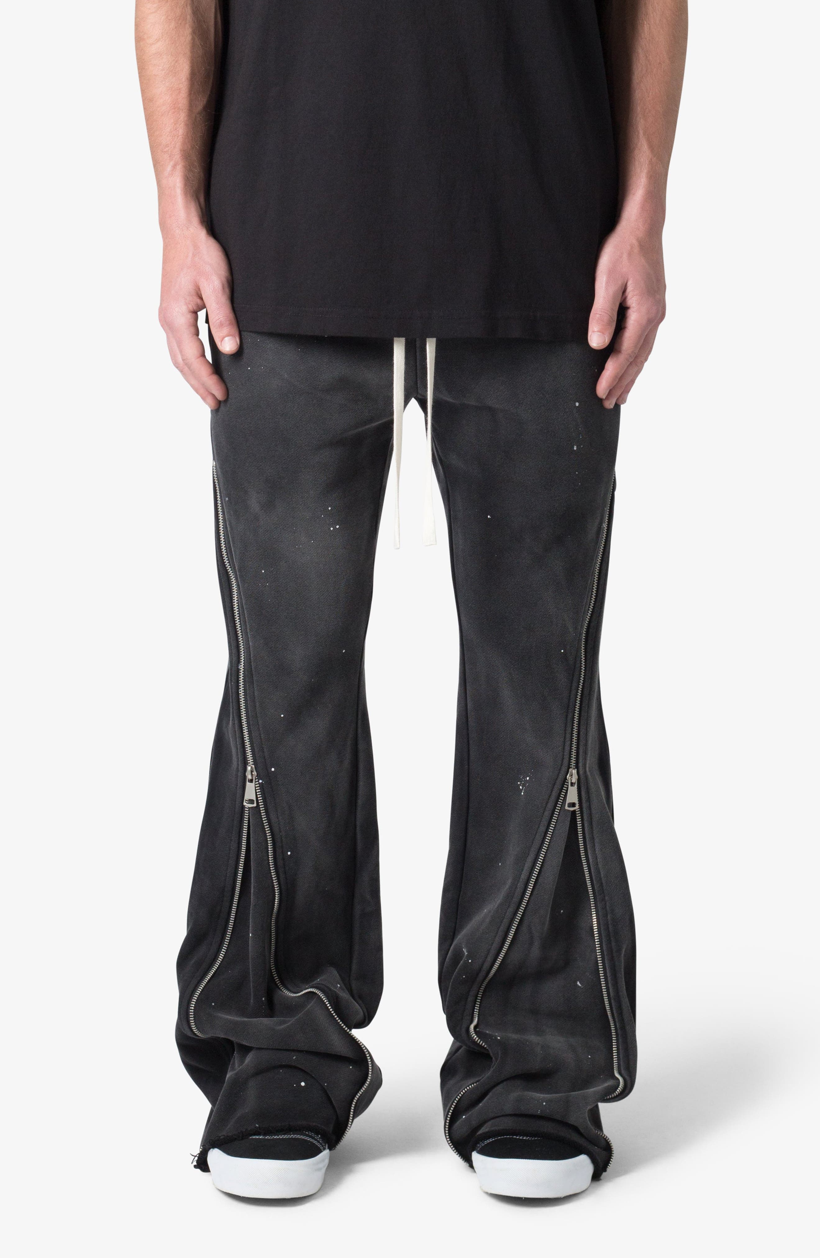 Zip Flare Leg Sweatpants - image 1