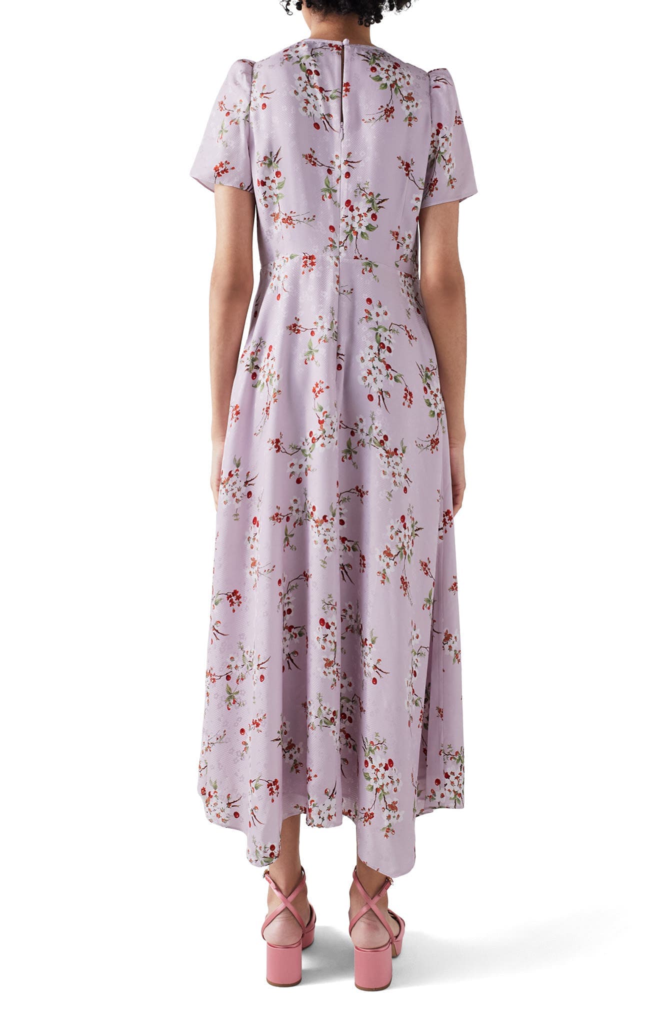 Boyd Cherry Blossom Silk Midi Dress - image 2