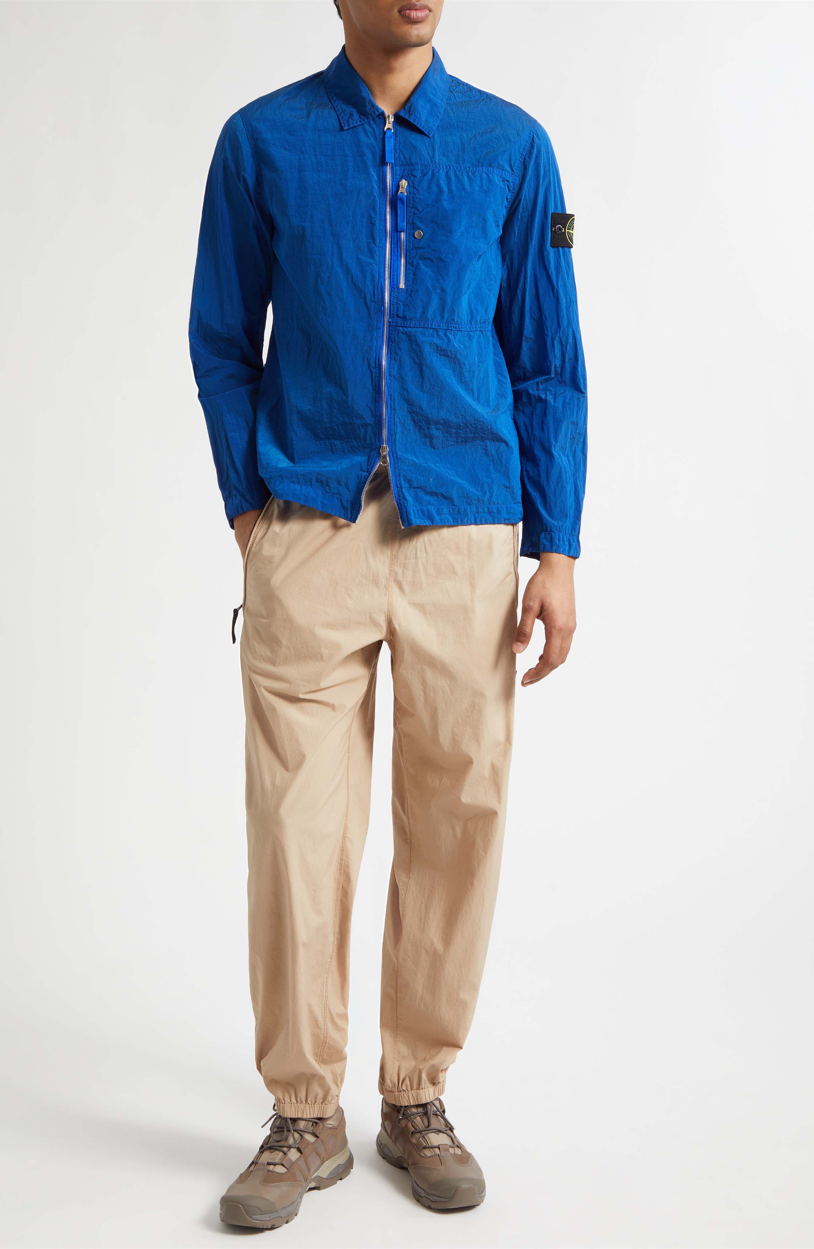 Regular Fit Coated Overshirt - image 4
