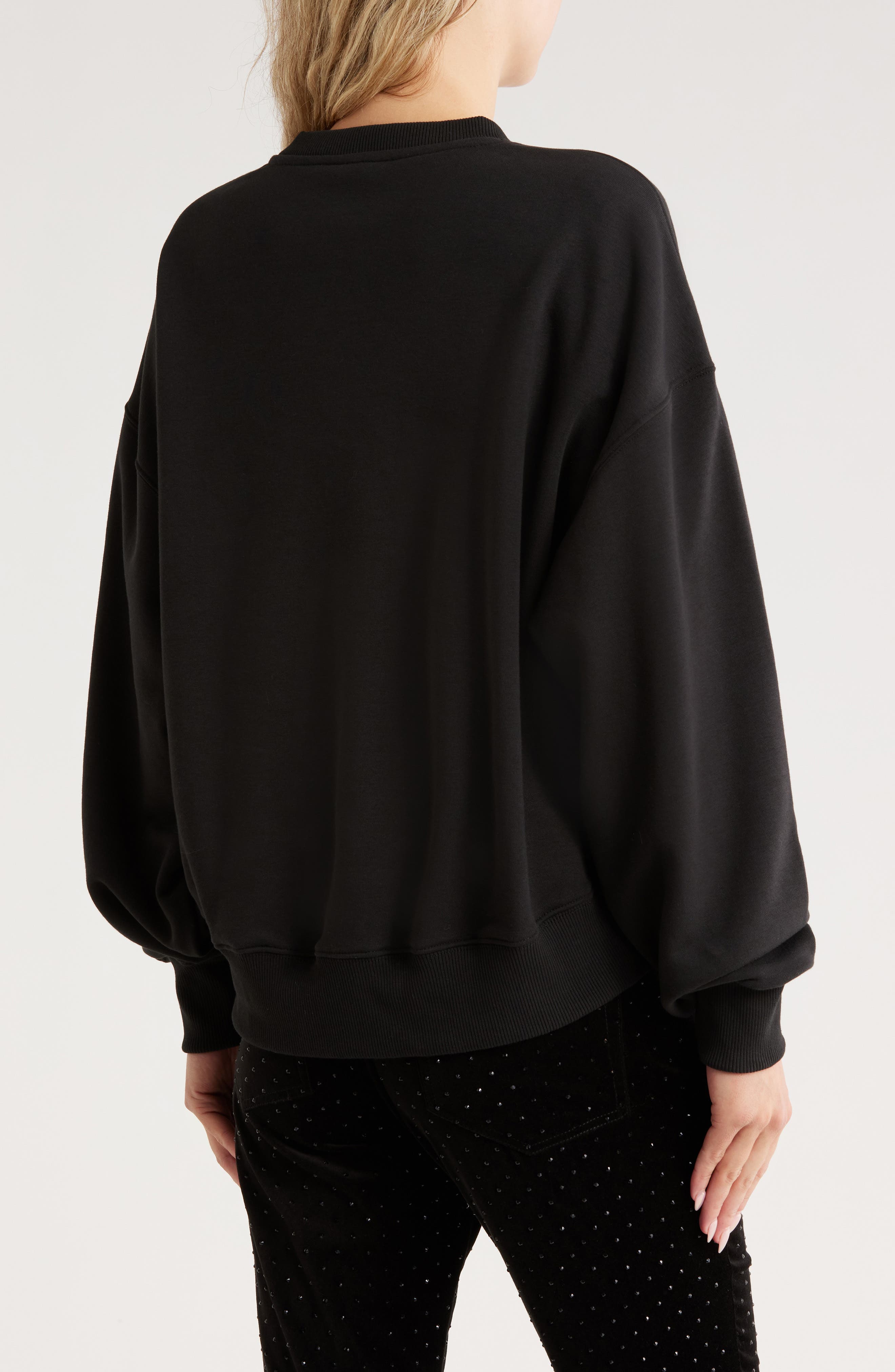 L'Amour Beaded Patchwork Brandy Sweatshirt - image 2