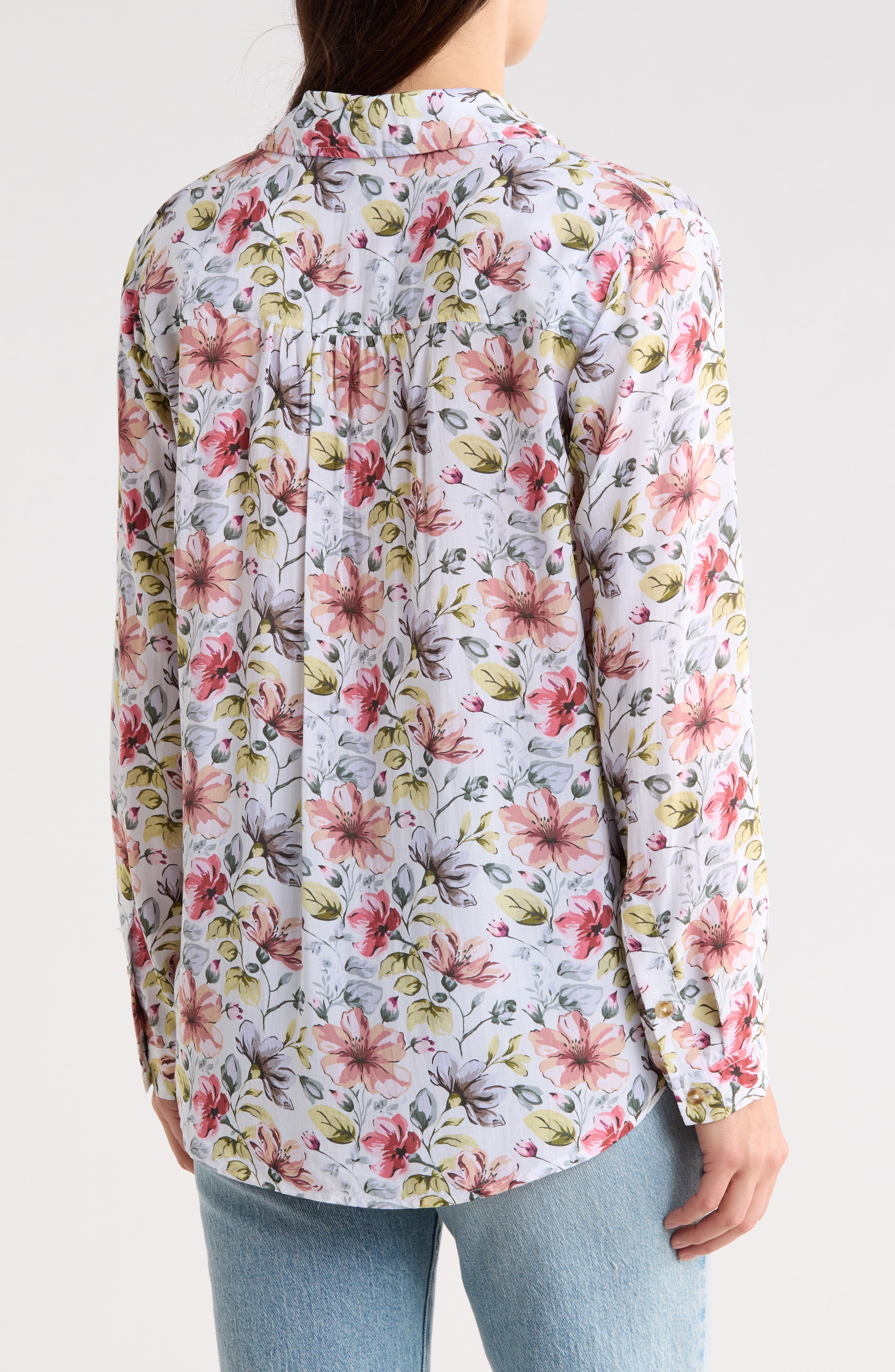 Floral Button-Down Shirt - image 2