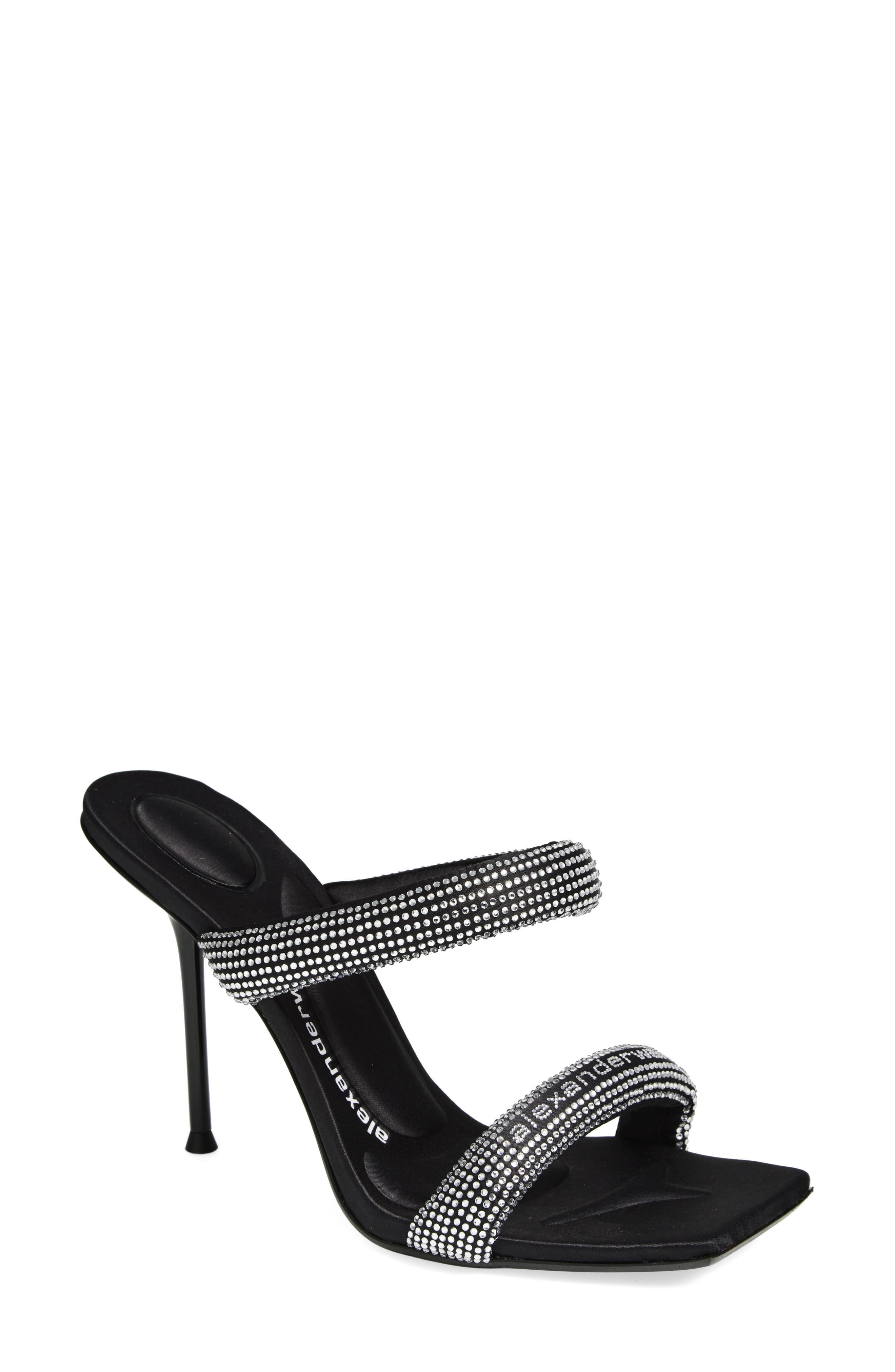 Julie Tubular Crystal Embellished Slide Sandal - image 1