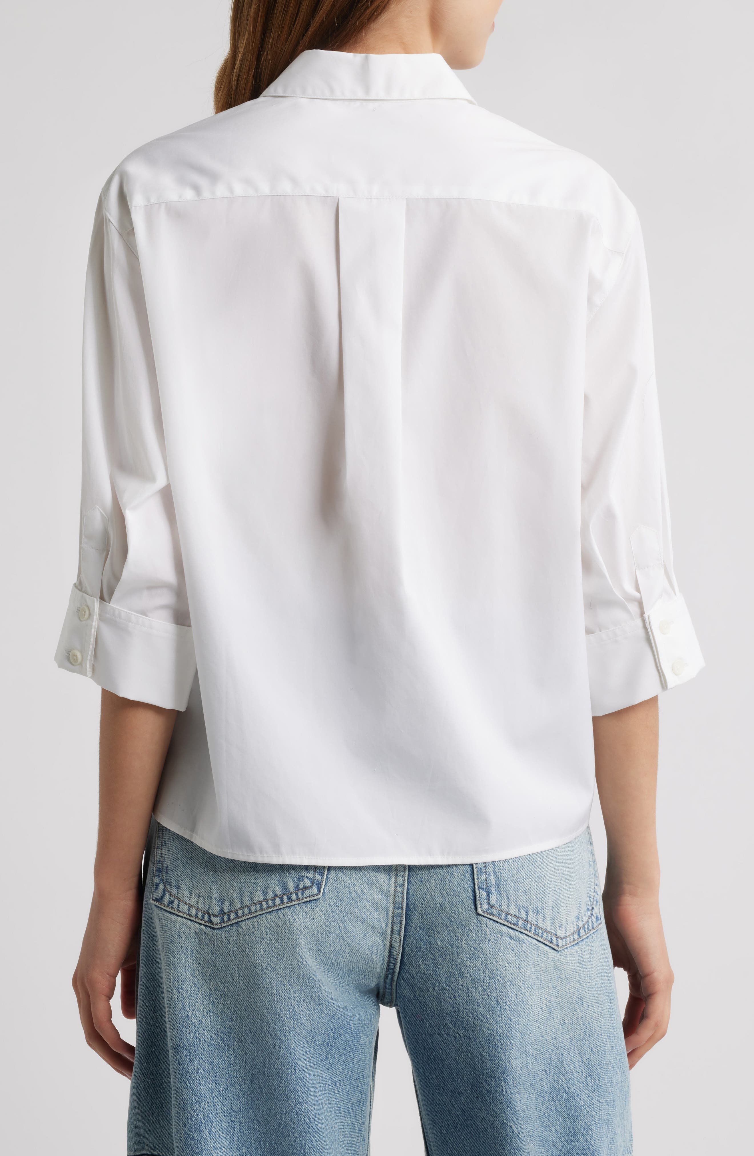 Lucia Poplin Button-Up Shirt - image 2