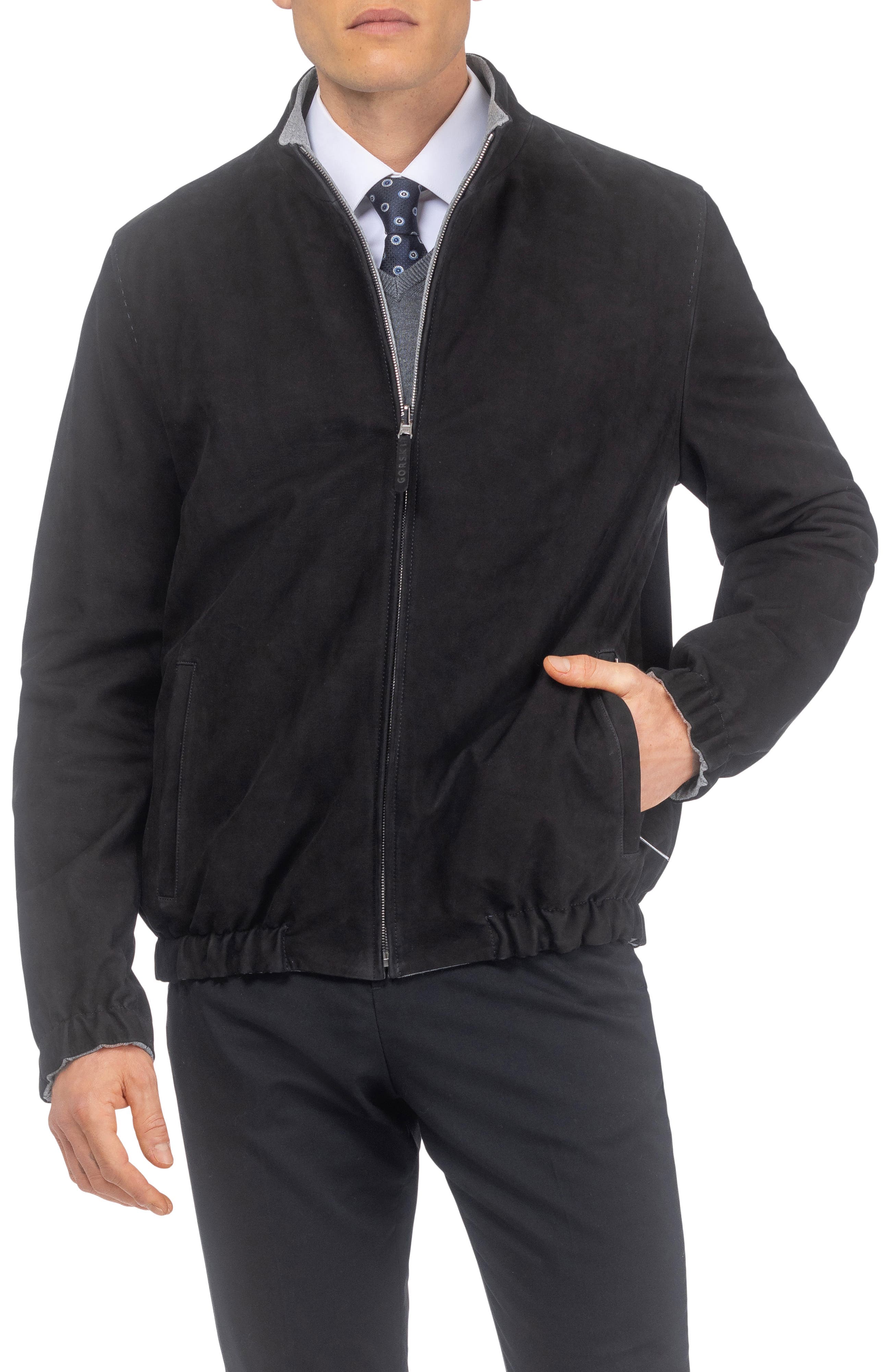 Men's Genuine Nubuck Jacket Reversible To Cashmere & Wool Crafted From Loro Piana - image 2