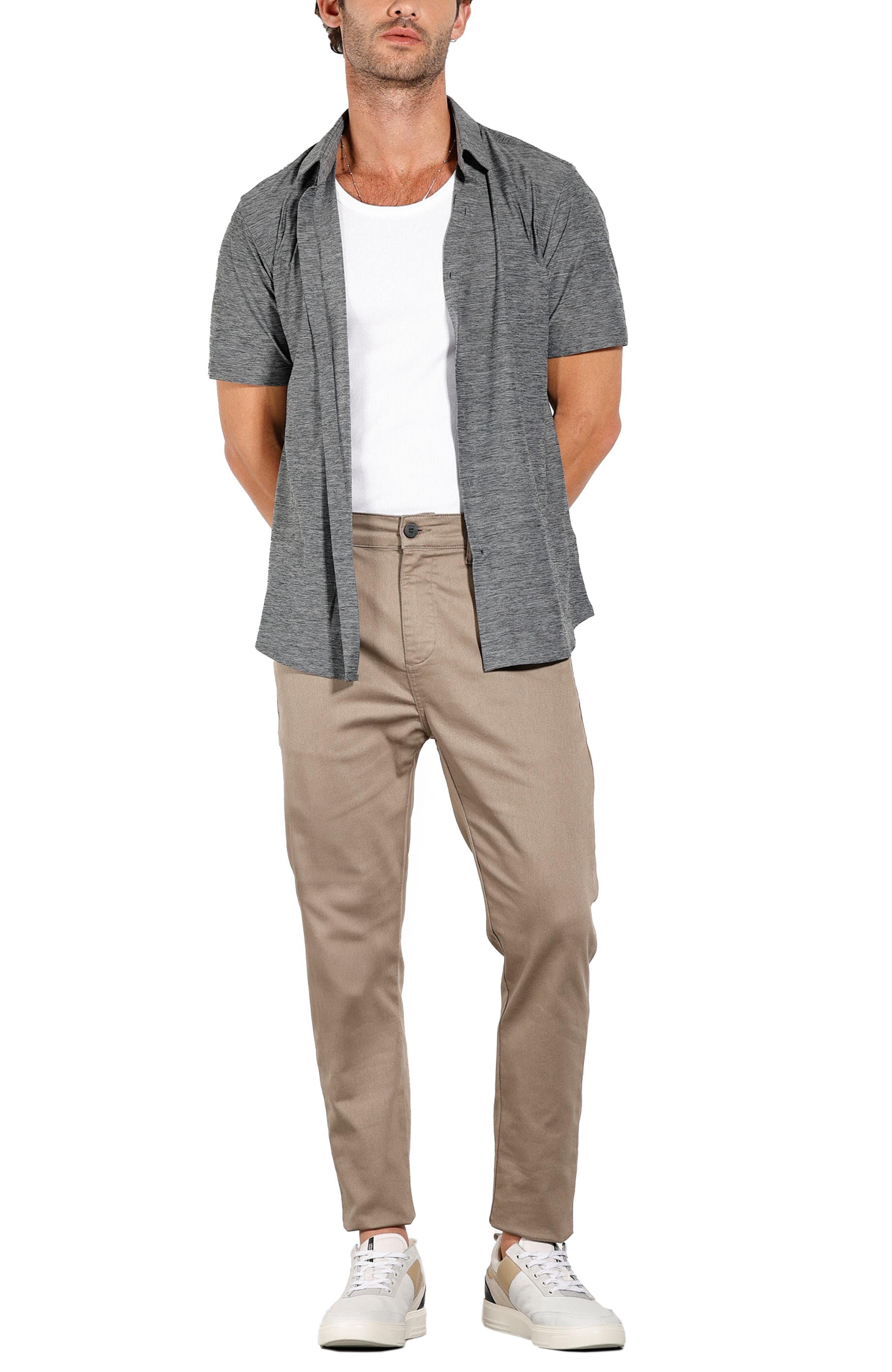 New Melange Short Sleeve Tech Shirt - image 2