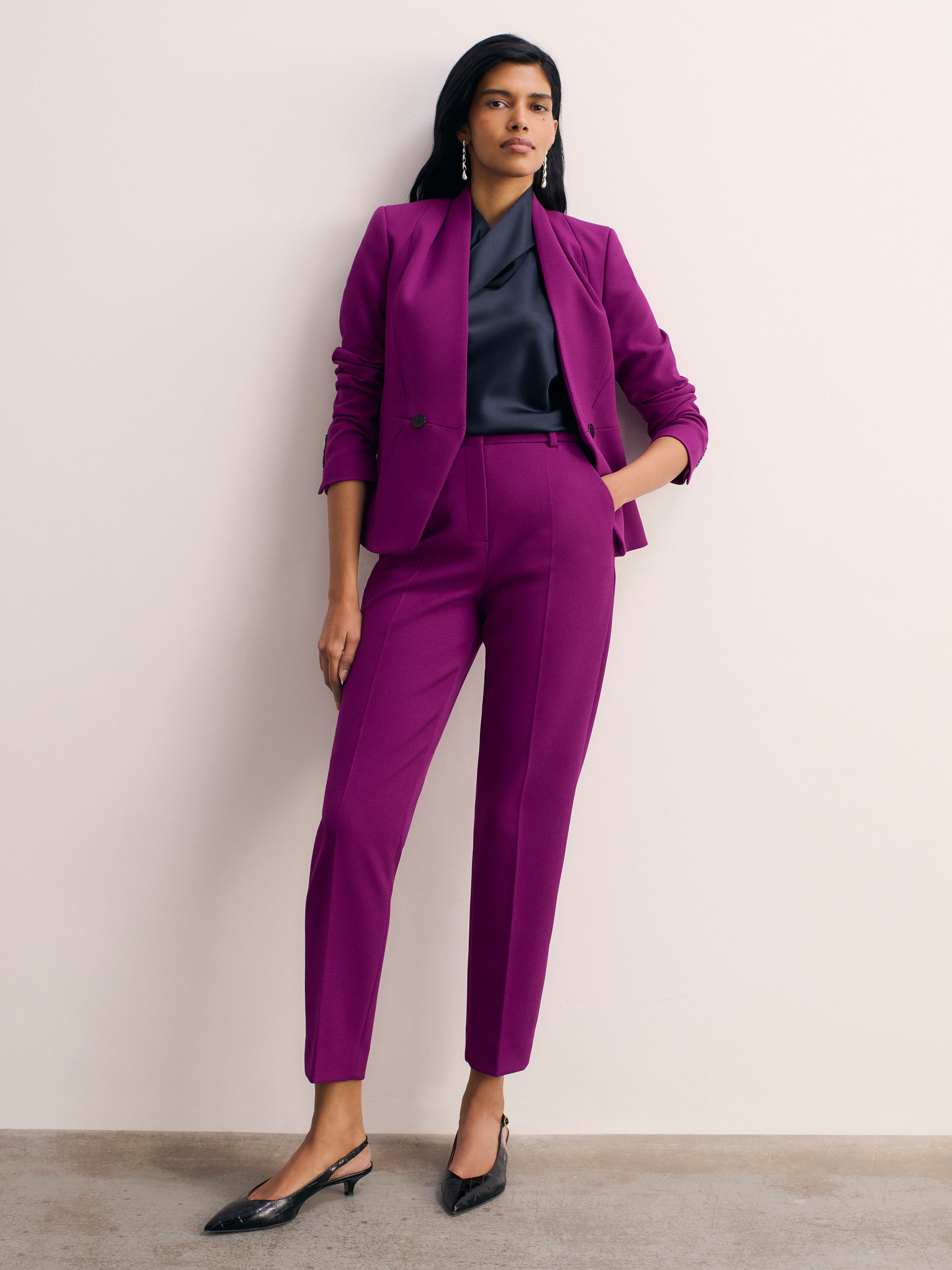 Arno Sculpt Stretch Crepe Blazer - image 2