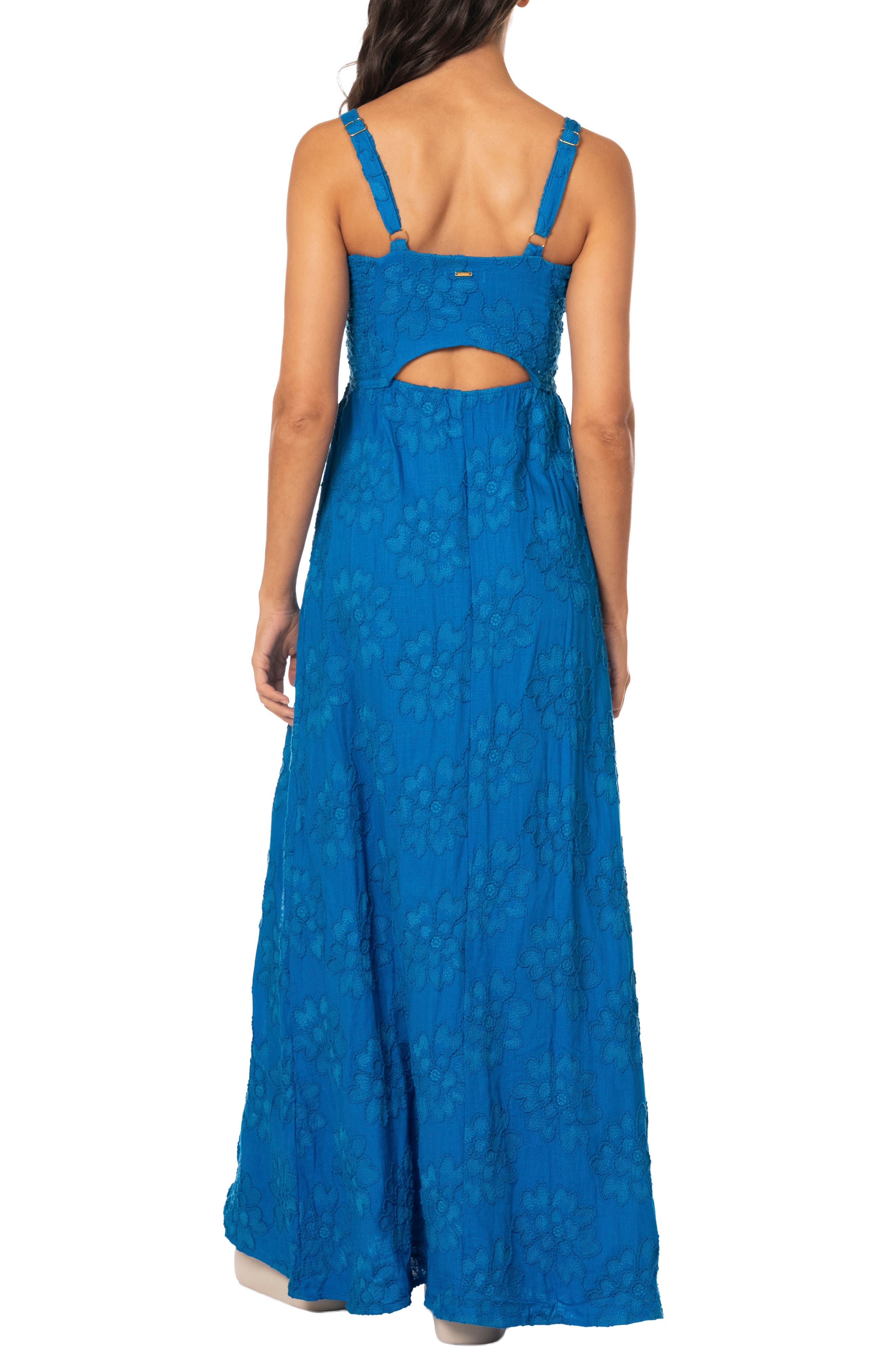 Poet Cutout Embroidered Cover-Up Dress - image 2