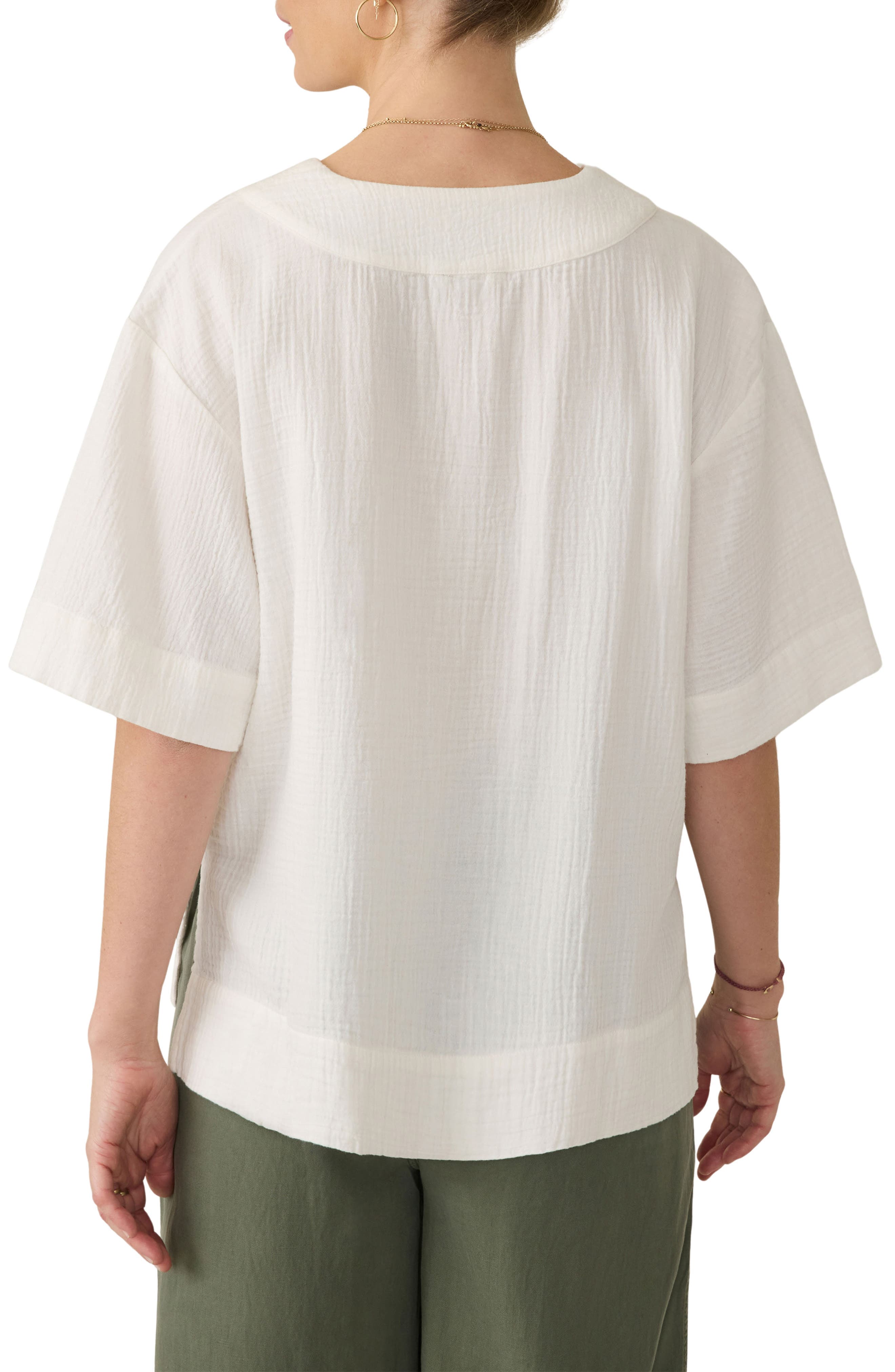 Dune Organic Cotton Gauze Popover Top - image 2