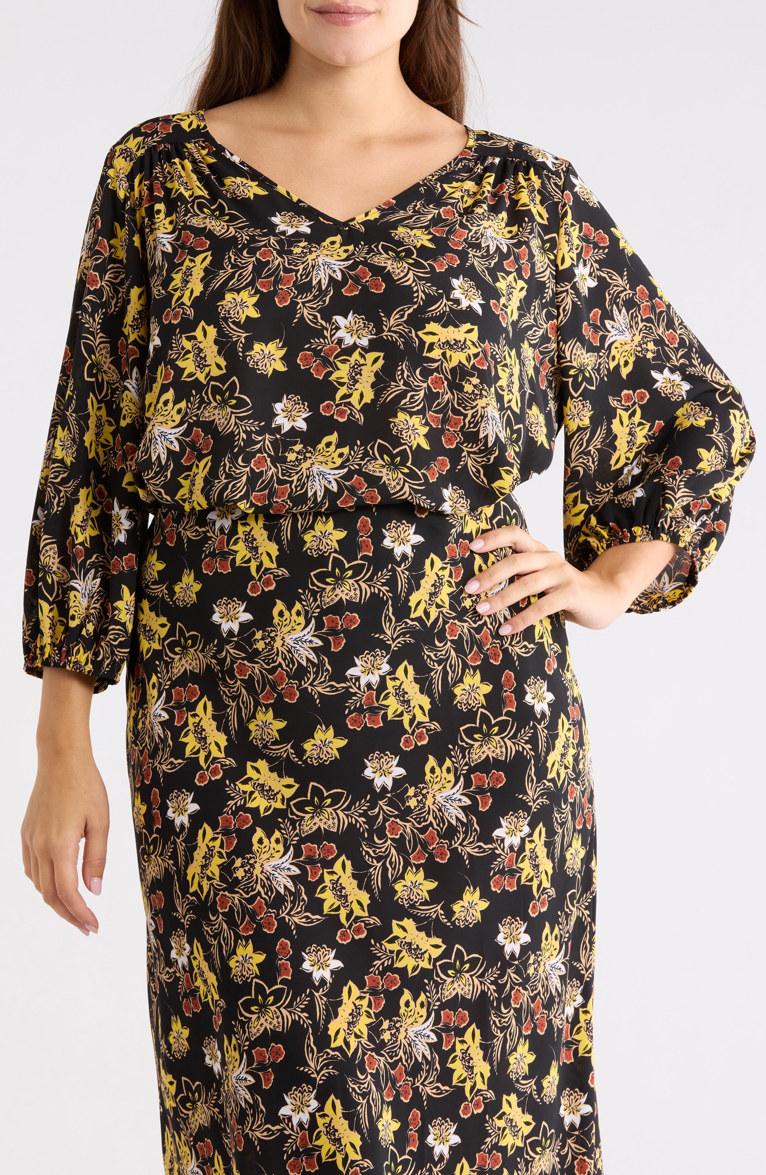 Floral Back Keyhole Top - image 1