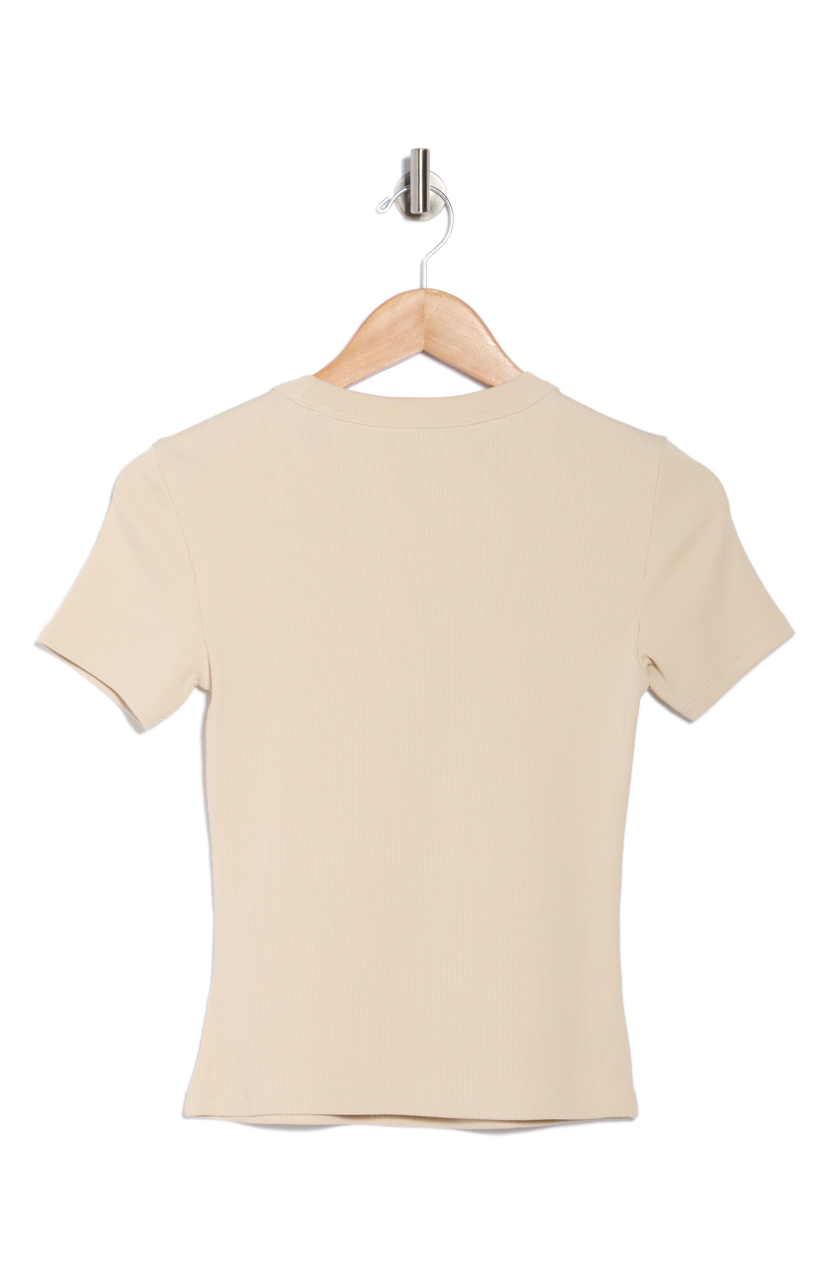 Pruitt Cotton Blend Ribbed T-Shirt - image 2