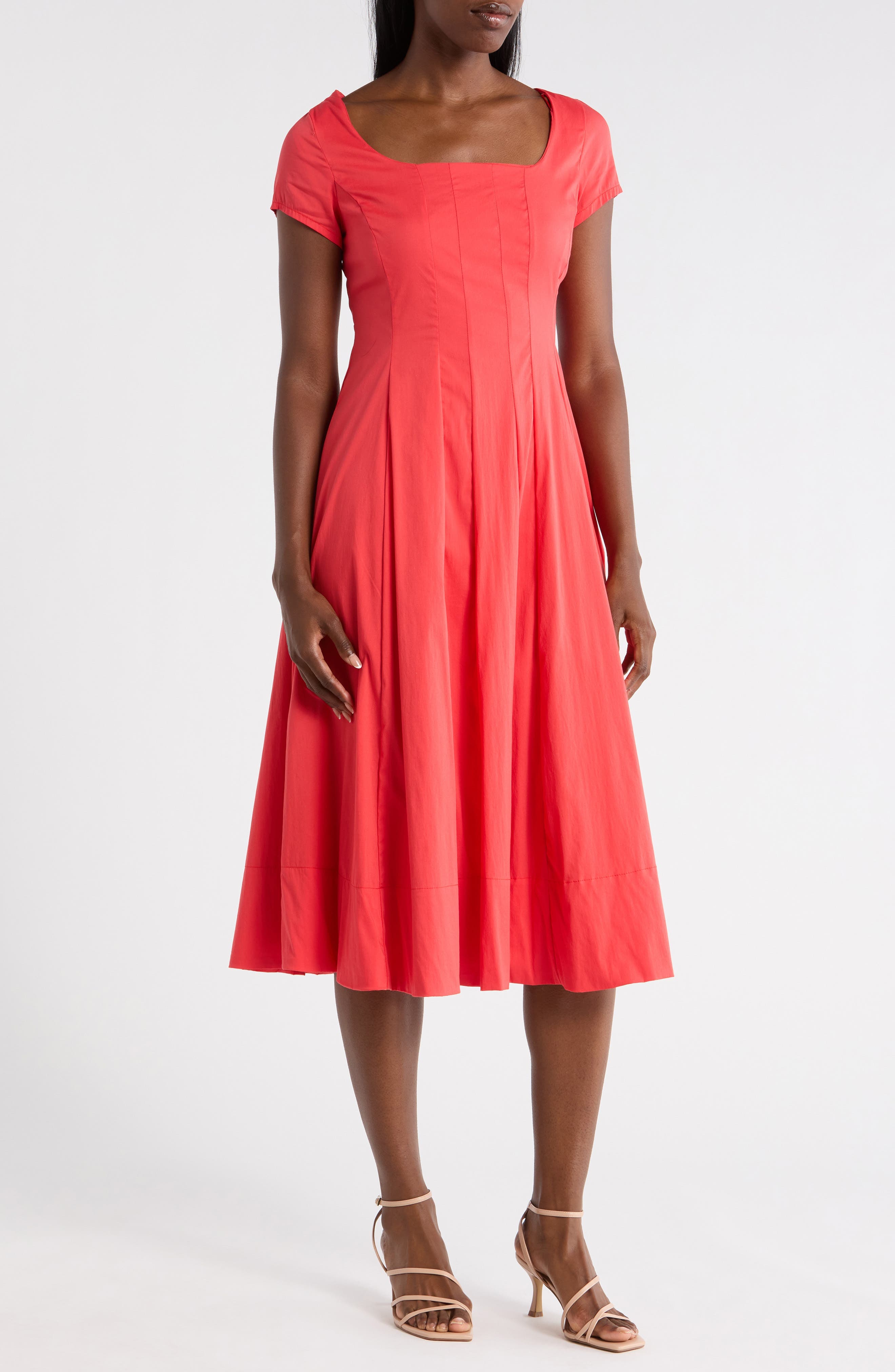 Poplin Cap Sleeve Dress - image 5