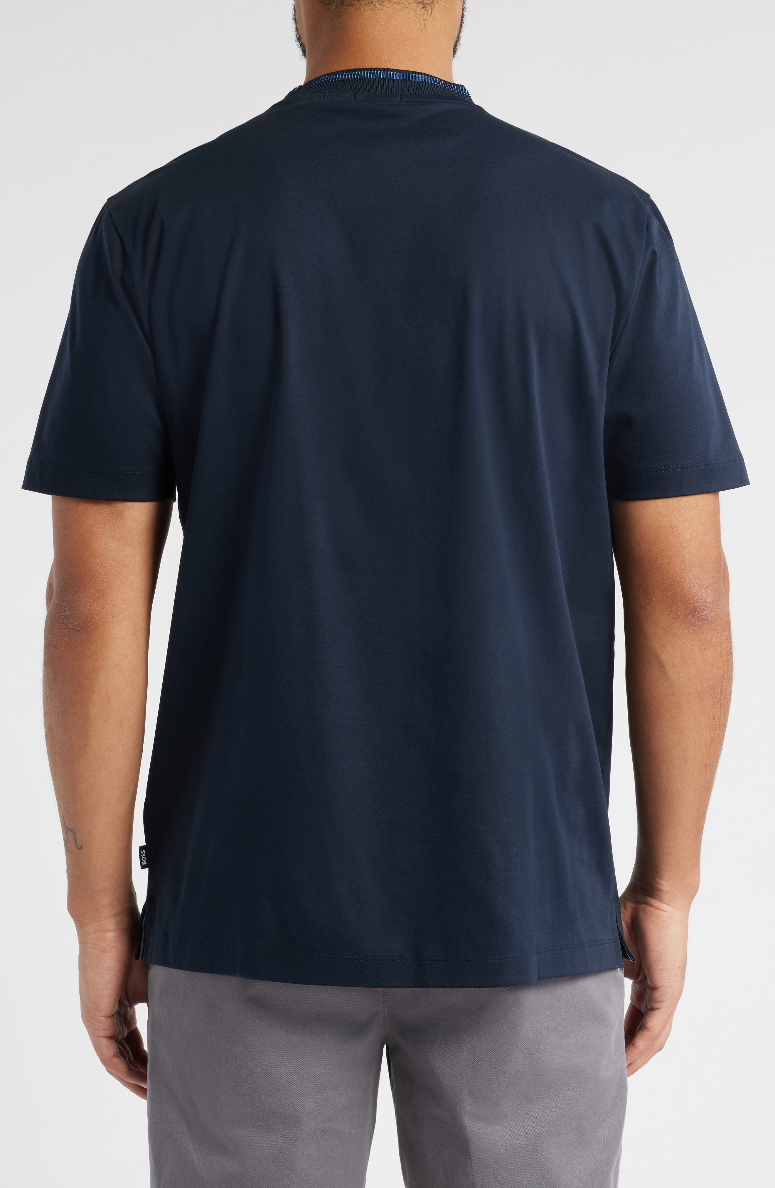 Tessler Tipped Cotton Crewneck T-Shirt - image 2