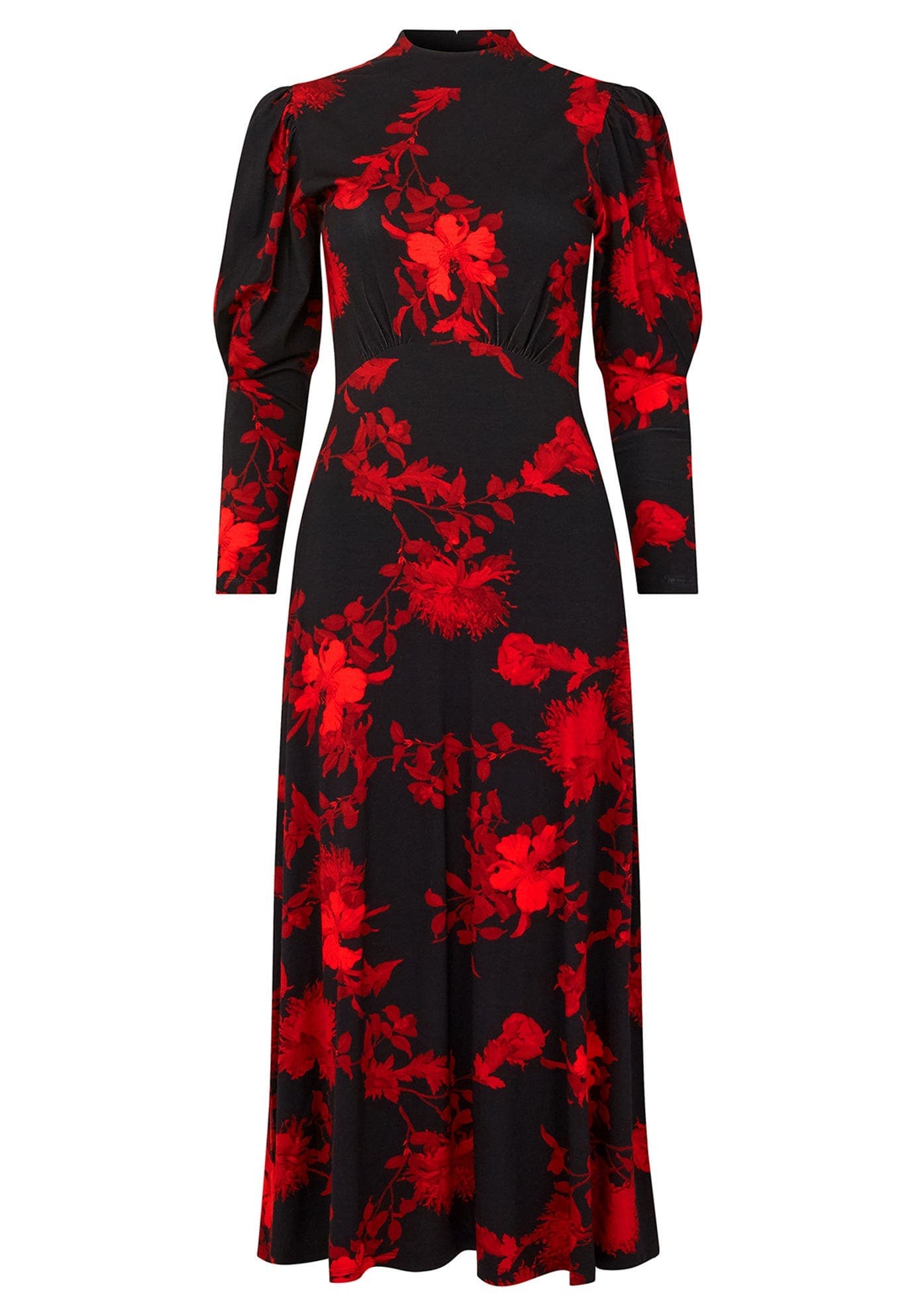 Stretch Knit Mockneck Maxi Dress - image 2