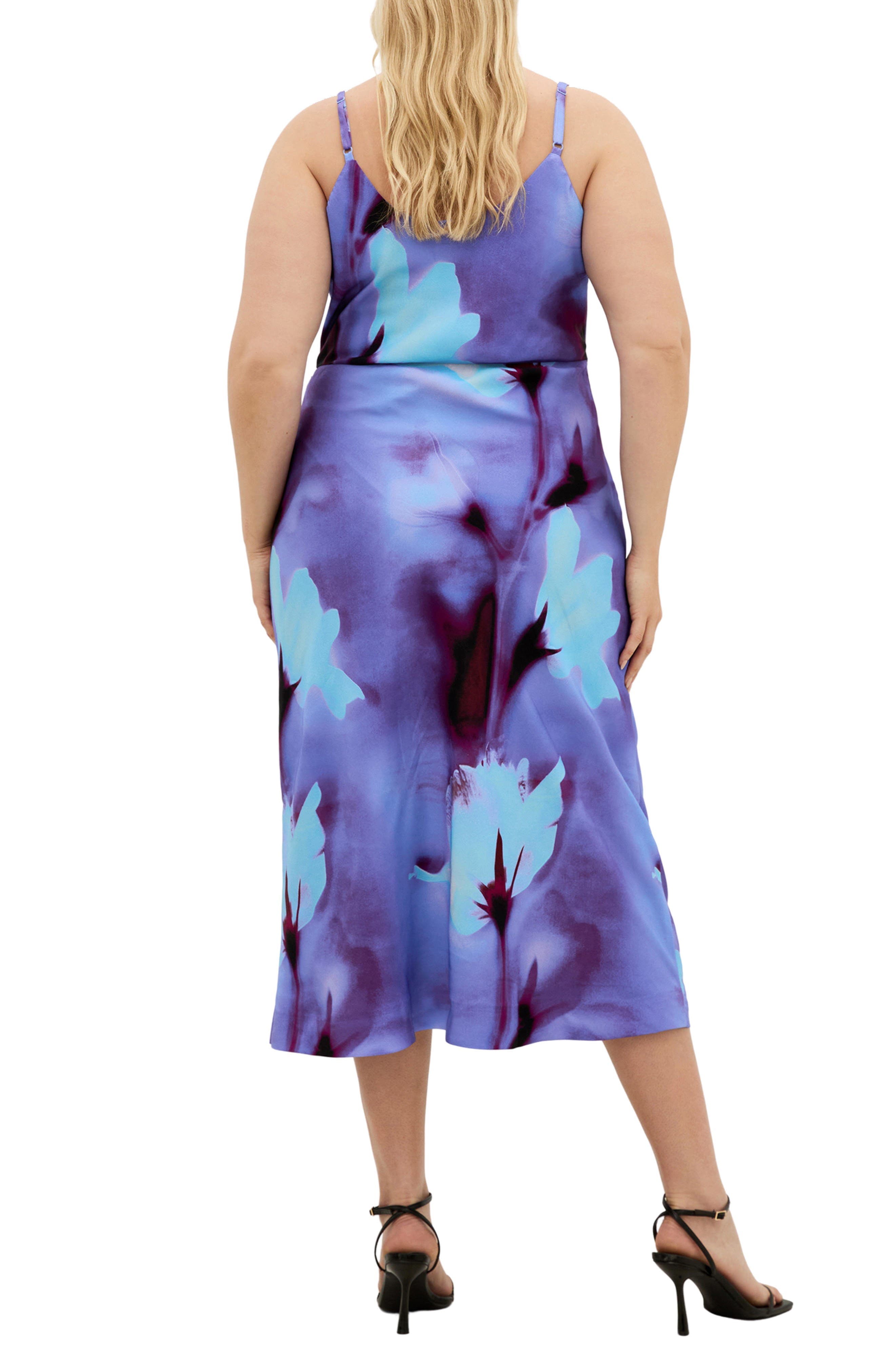 Mariana Printed Cowl Neck Midi Dress - image 2