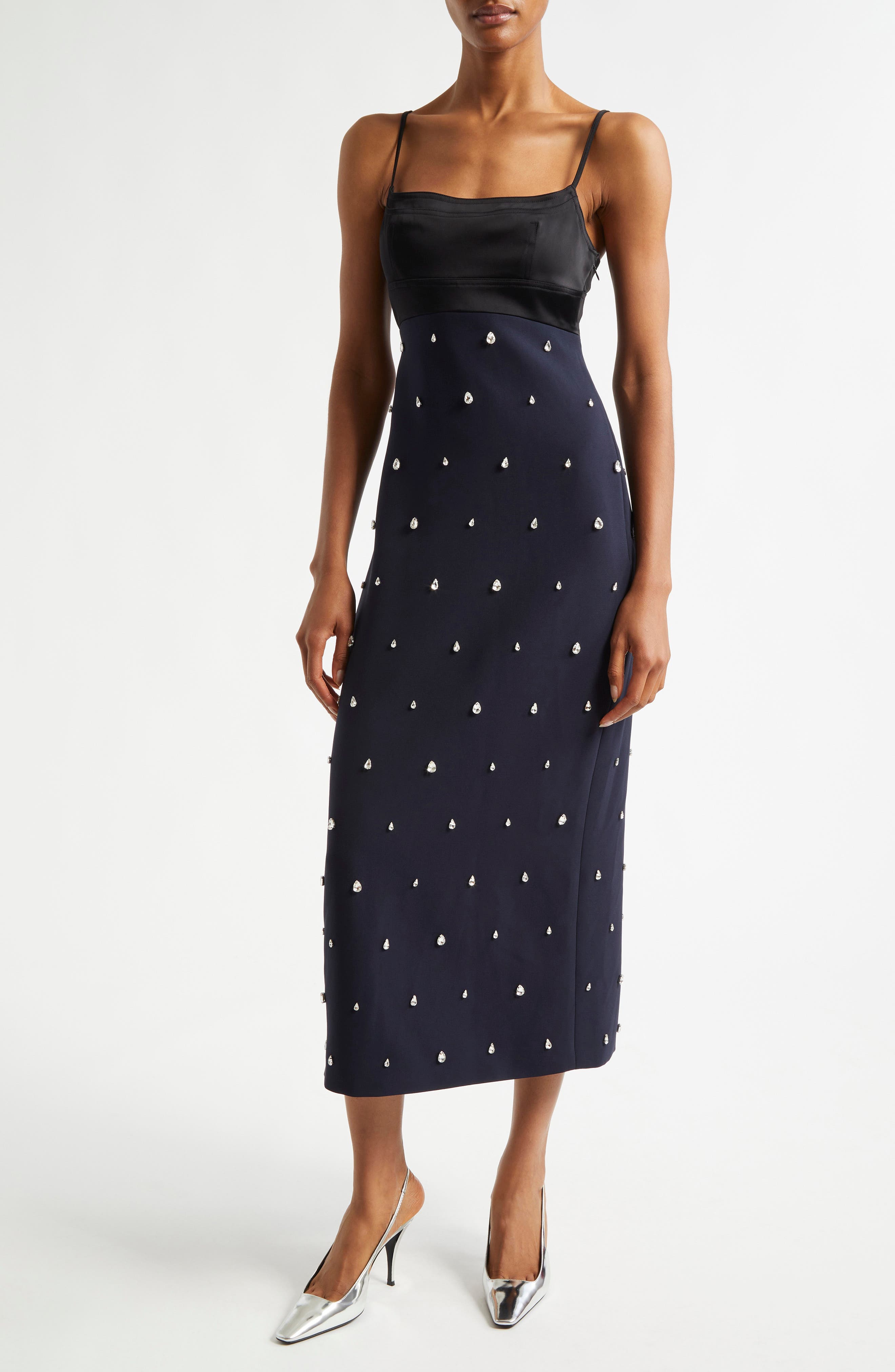 Alana Rhinestone Slipdress - image 1