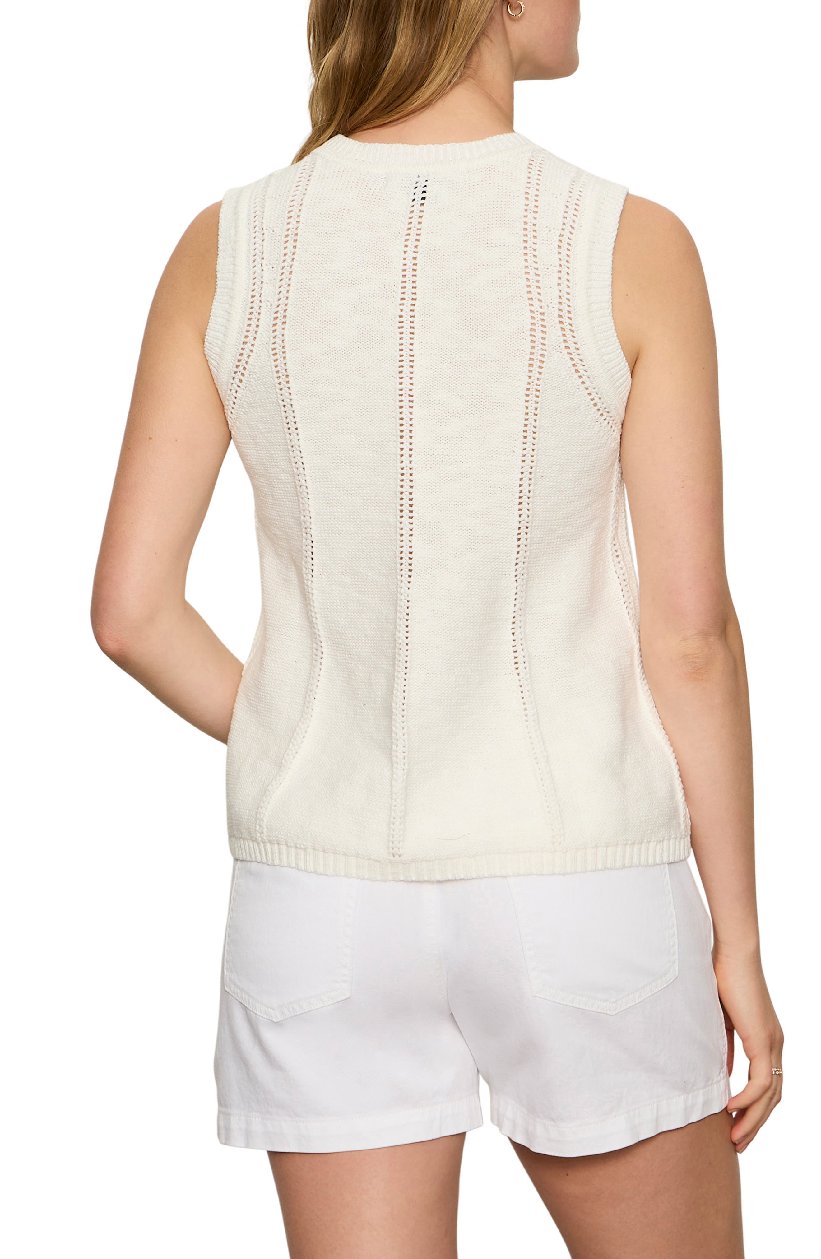 Easy Pointelle Knit Sleeveless Top - image 2