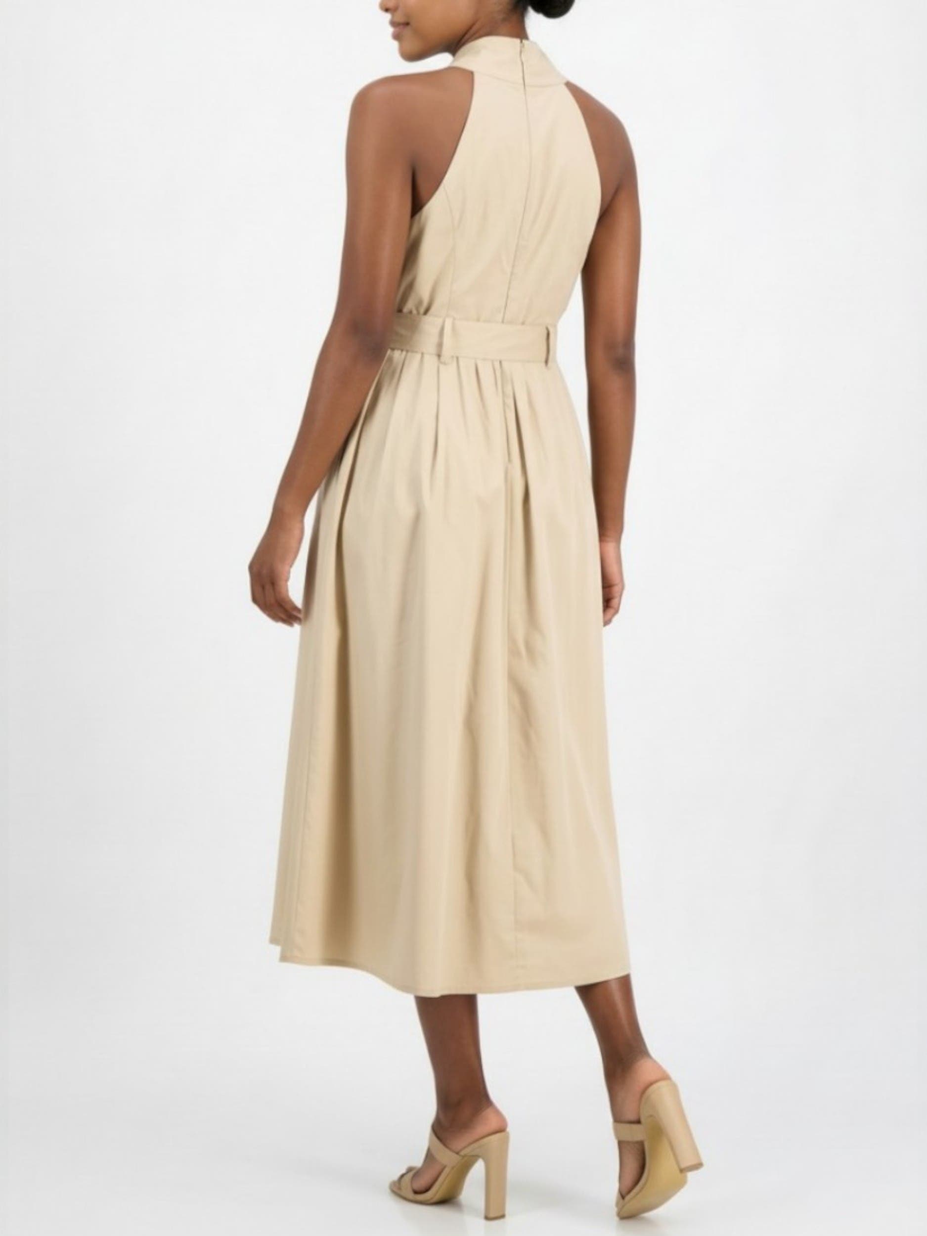 Tory Twist Neck Belted Midi Dress - image 2