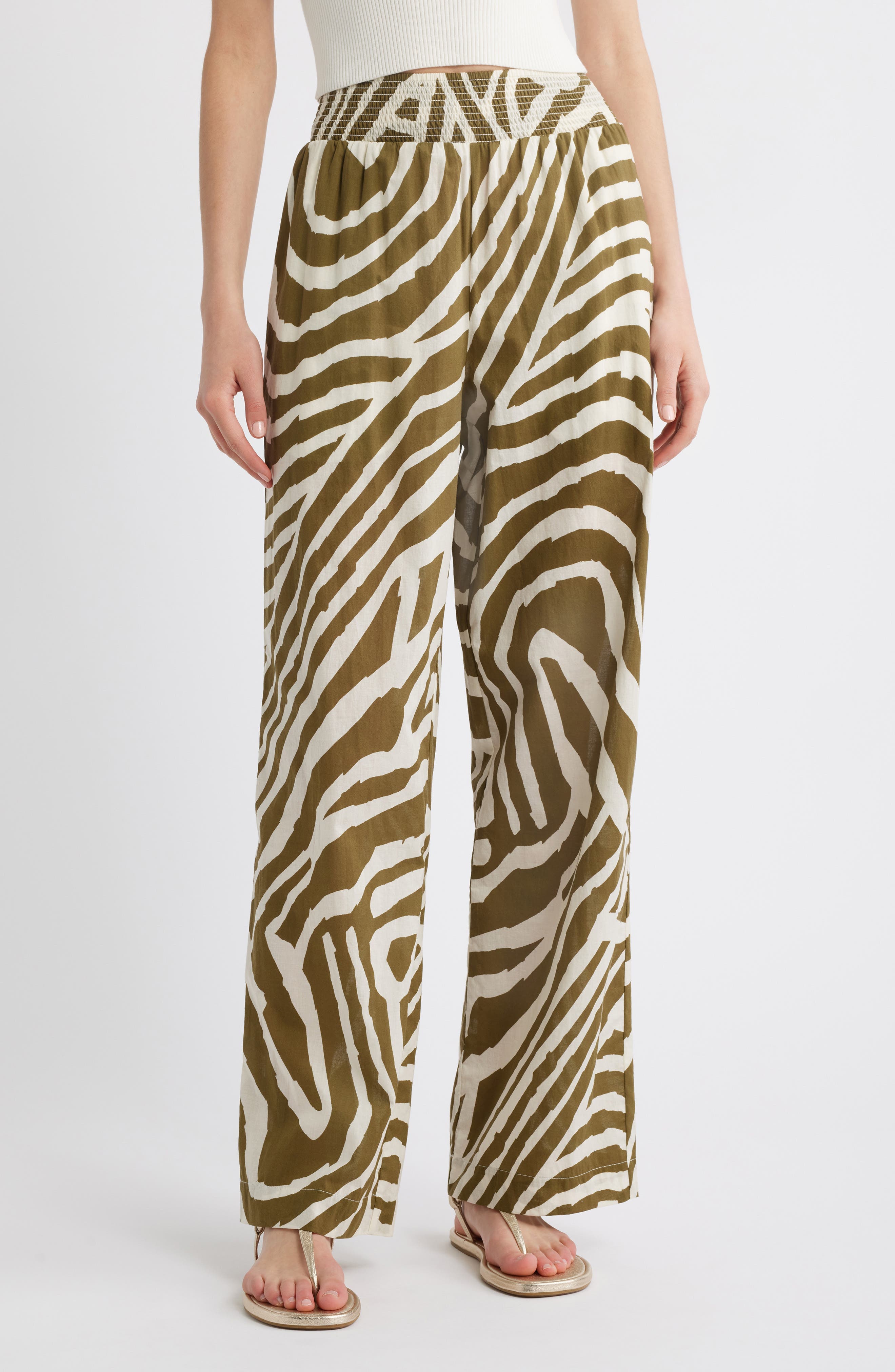 Brendon Wide Leg Cotton Pants - image 1