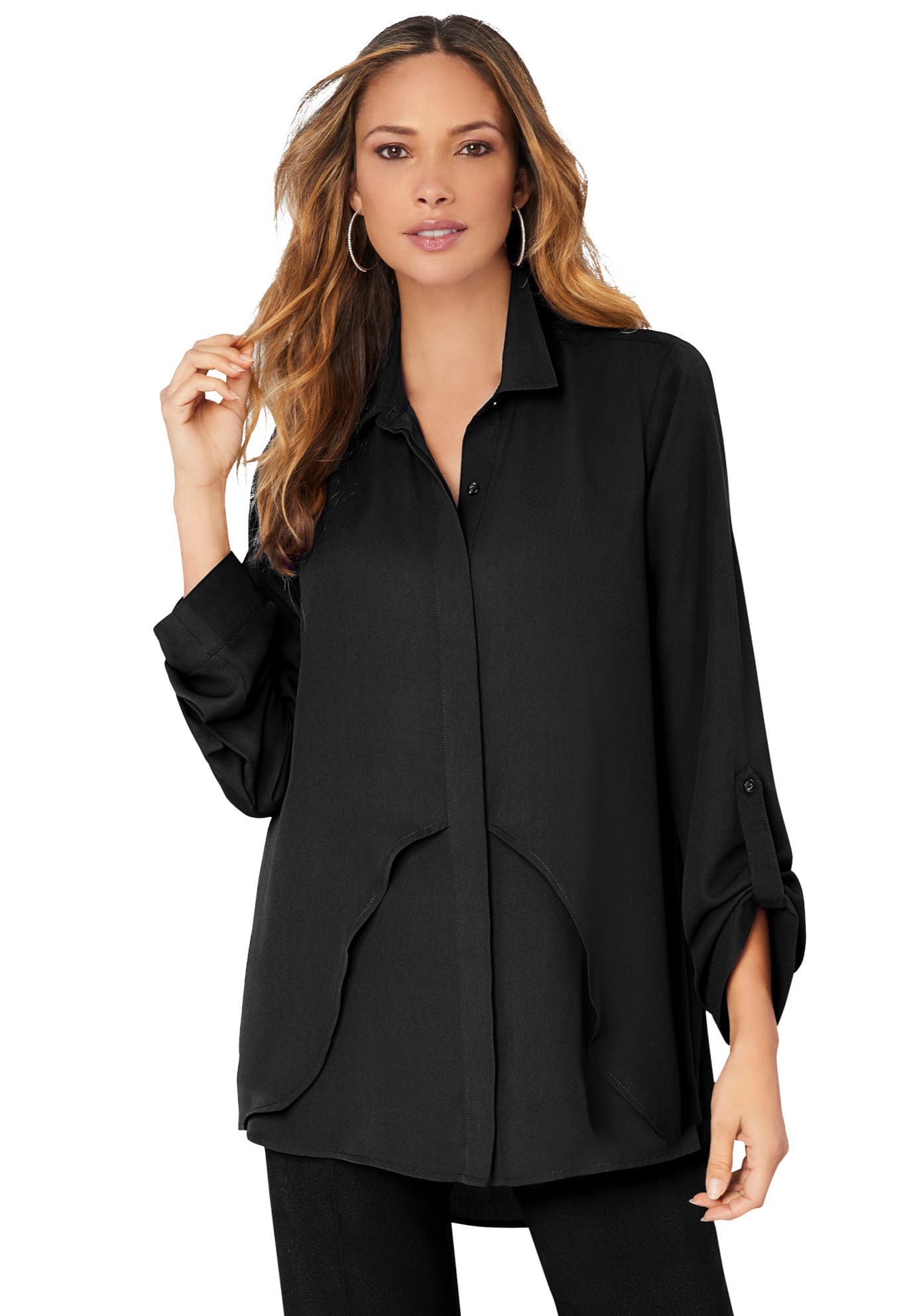 Georgette Overlay Big Shirt - image 1