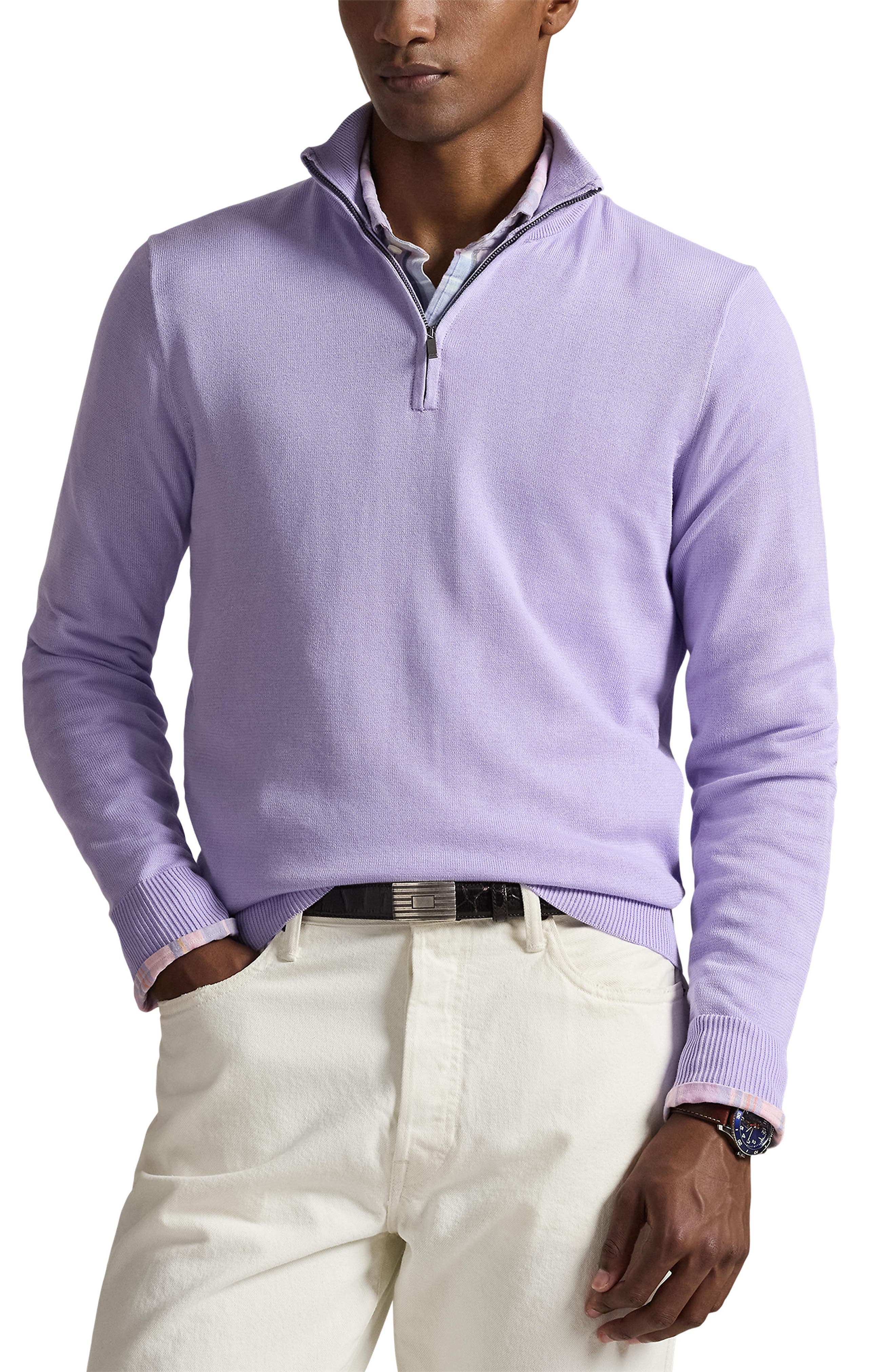 Cotton Quarter Zip Pullover - image 1