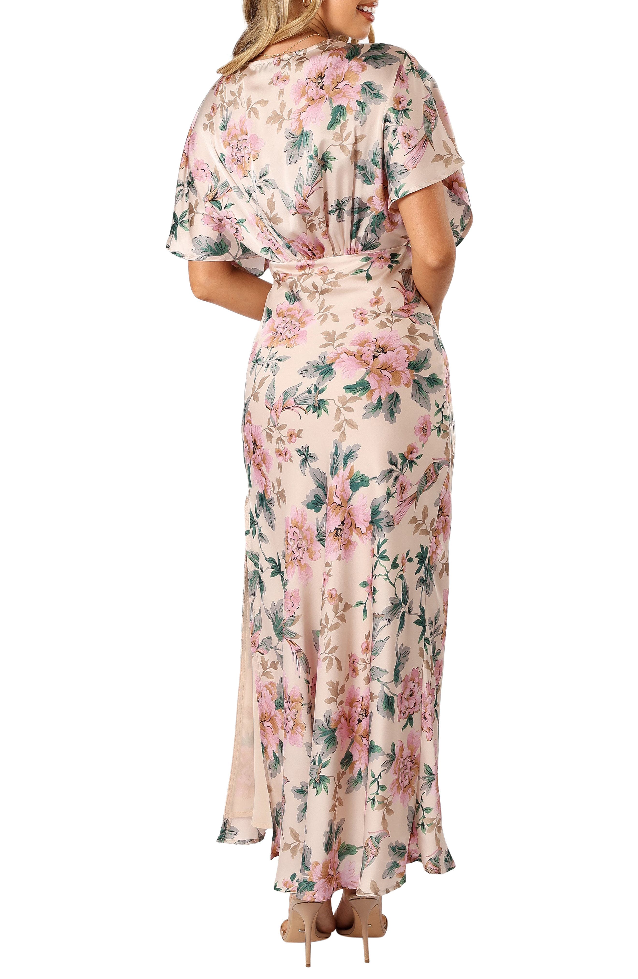 Ricki Floral Satin Gown - image 2