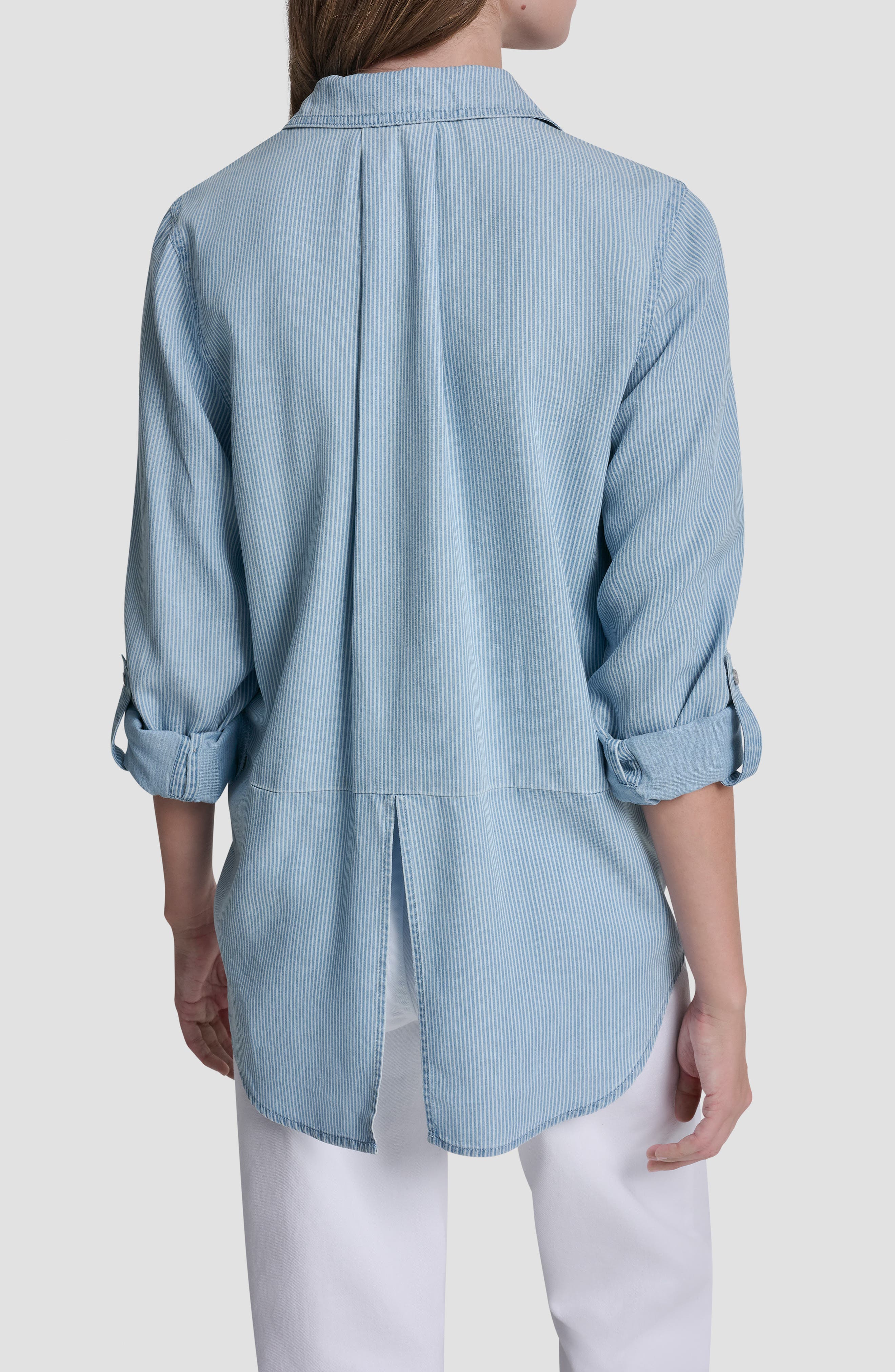 Chambray Button Front Top - image 2