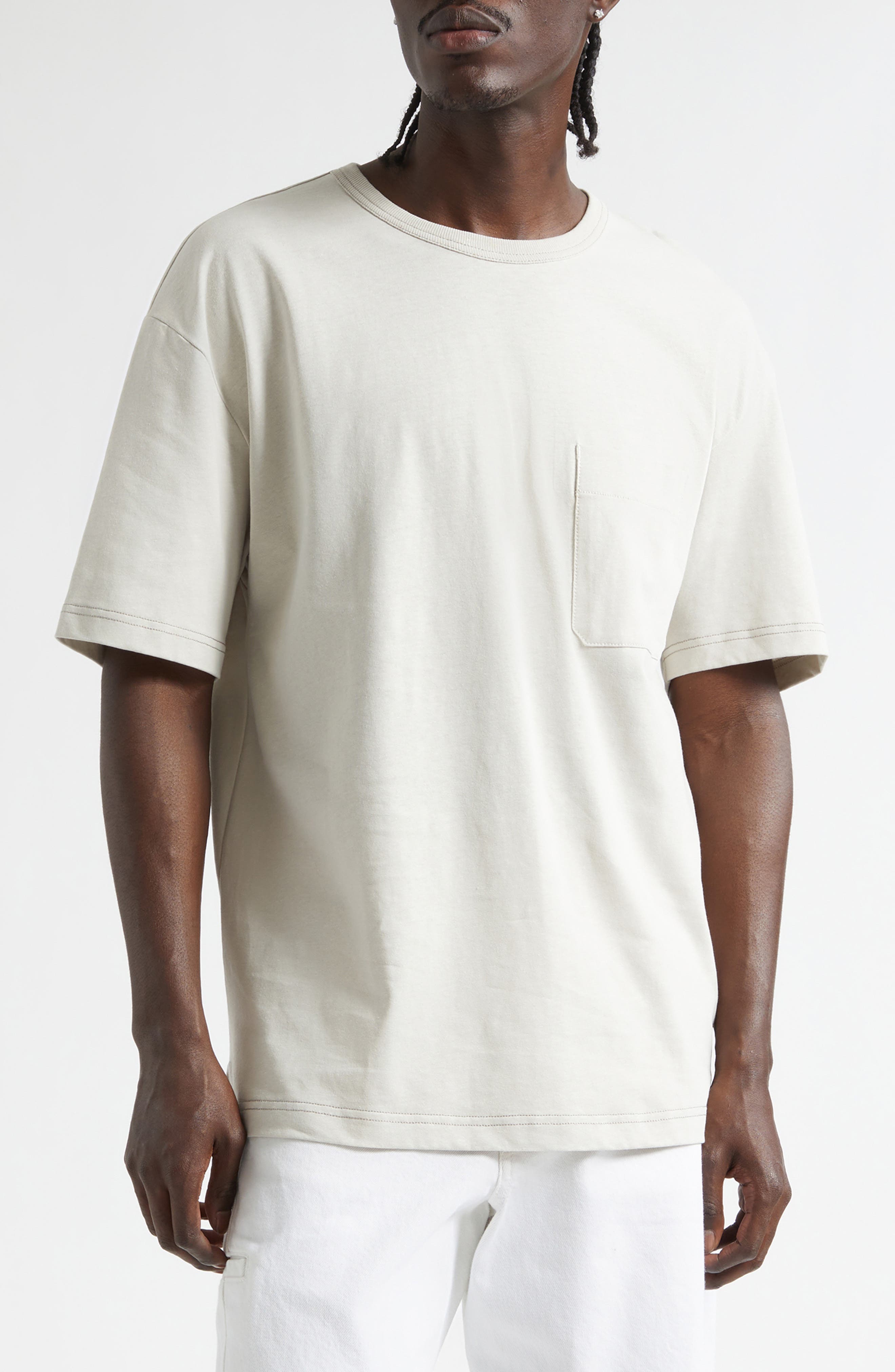 Boxy Cotton & Linen T-Shirt - image 1