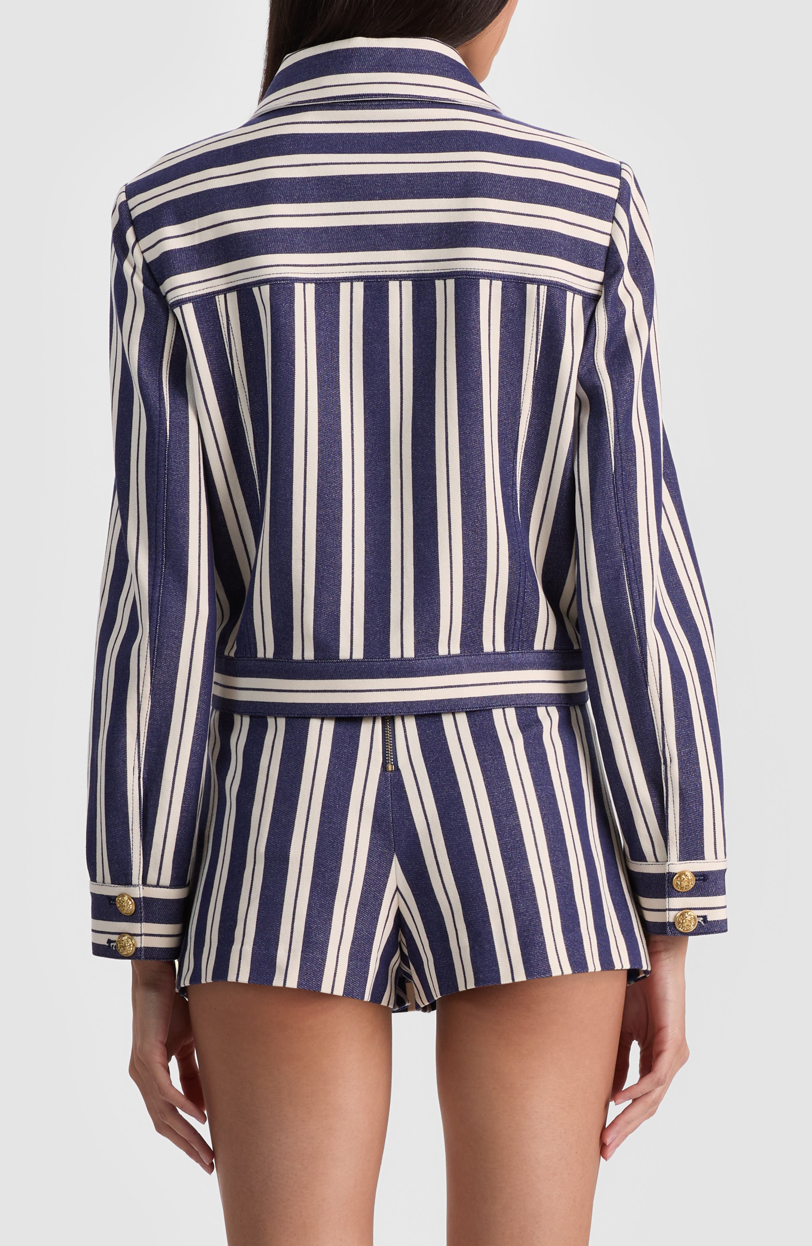 Alex Stripe Boxy Jacket - image 2