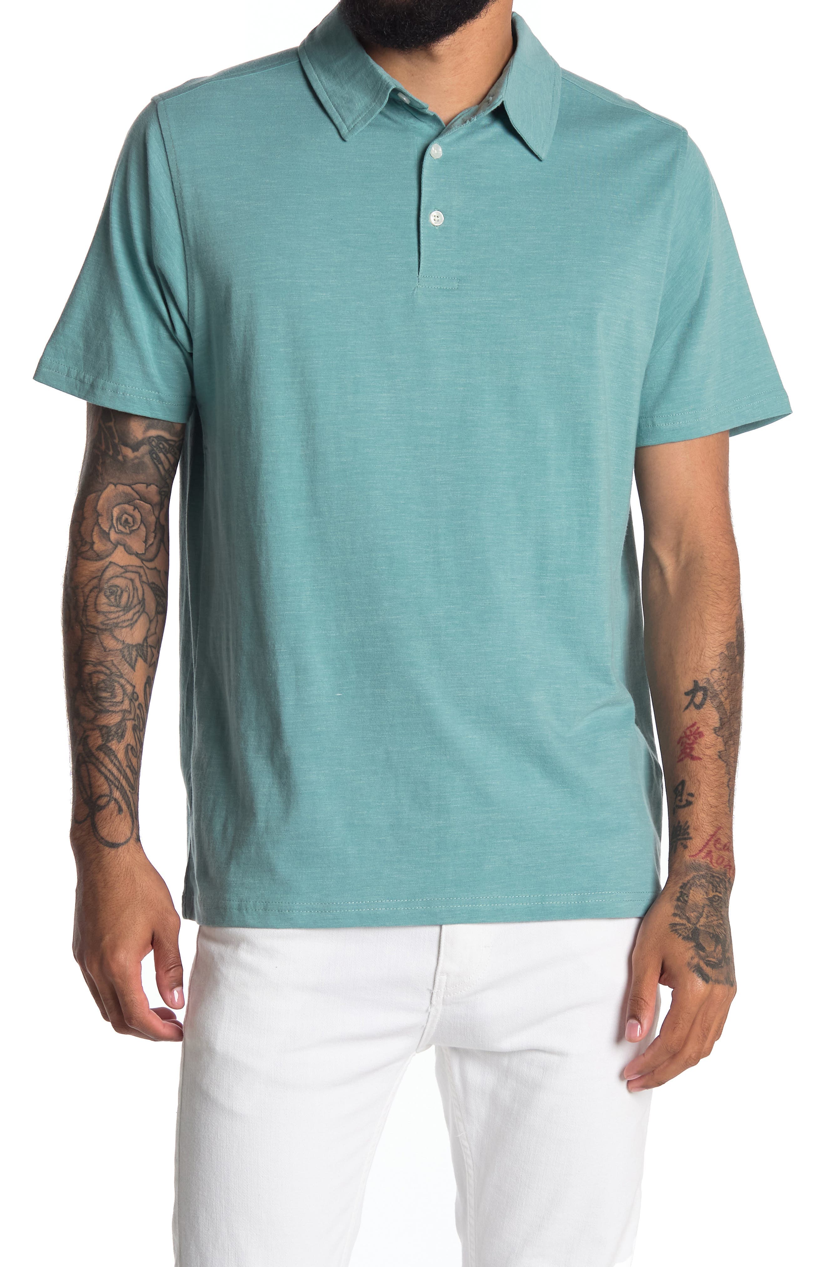 Awave Heathered Polo Shirt - image 3